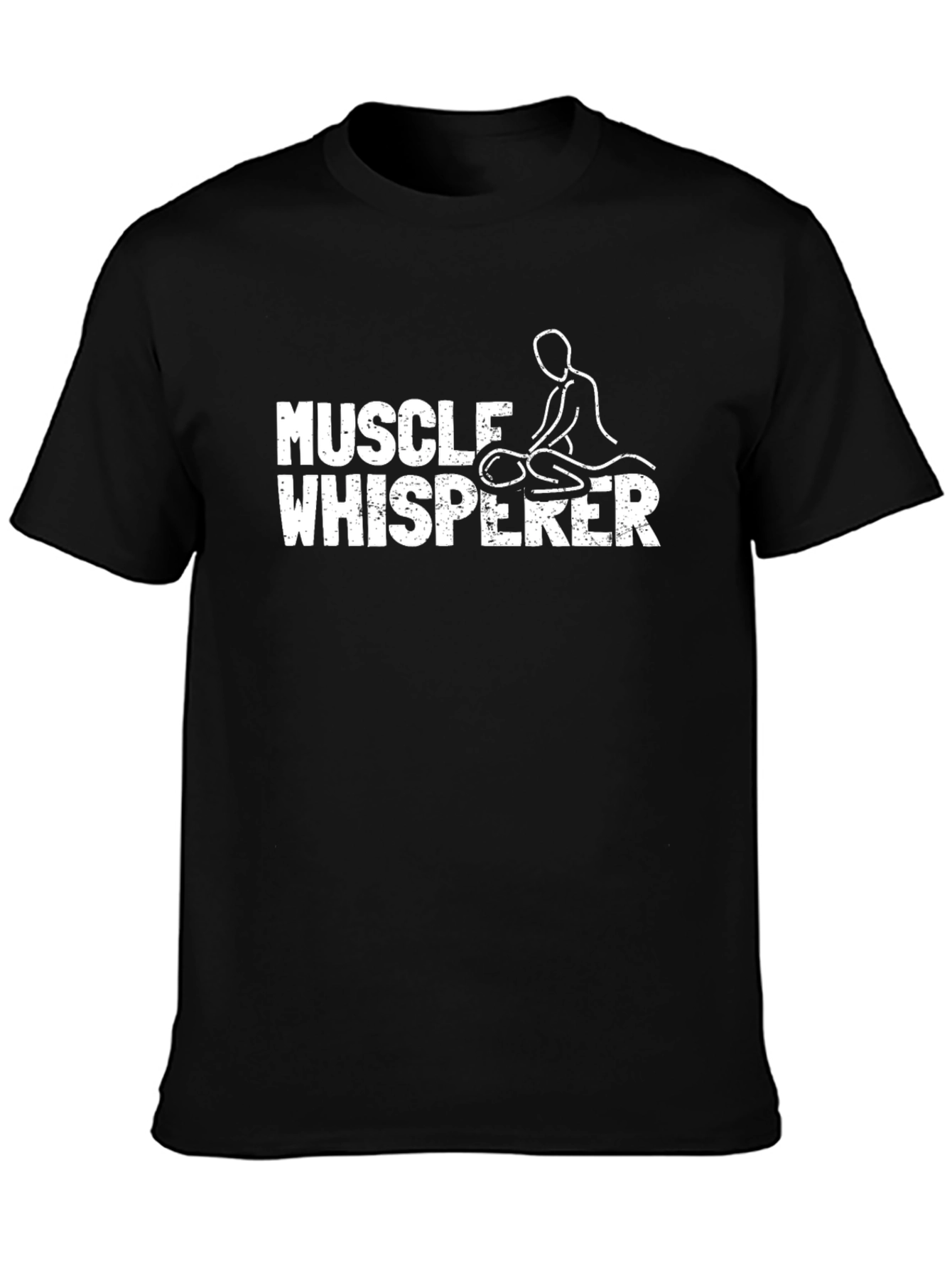 Muscle Whisperer Black T-Shirt - Massage Therapist Gift