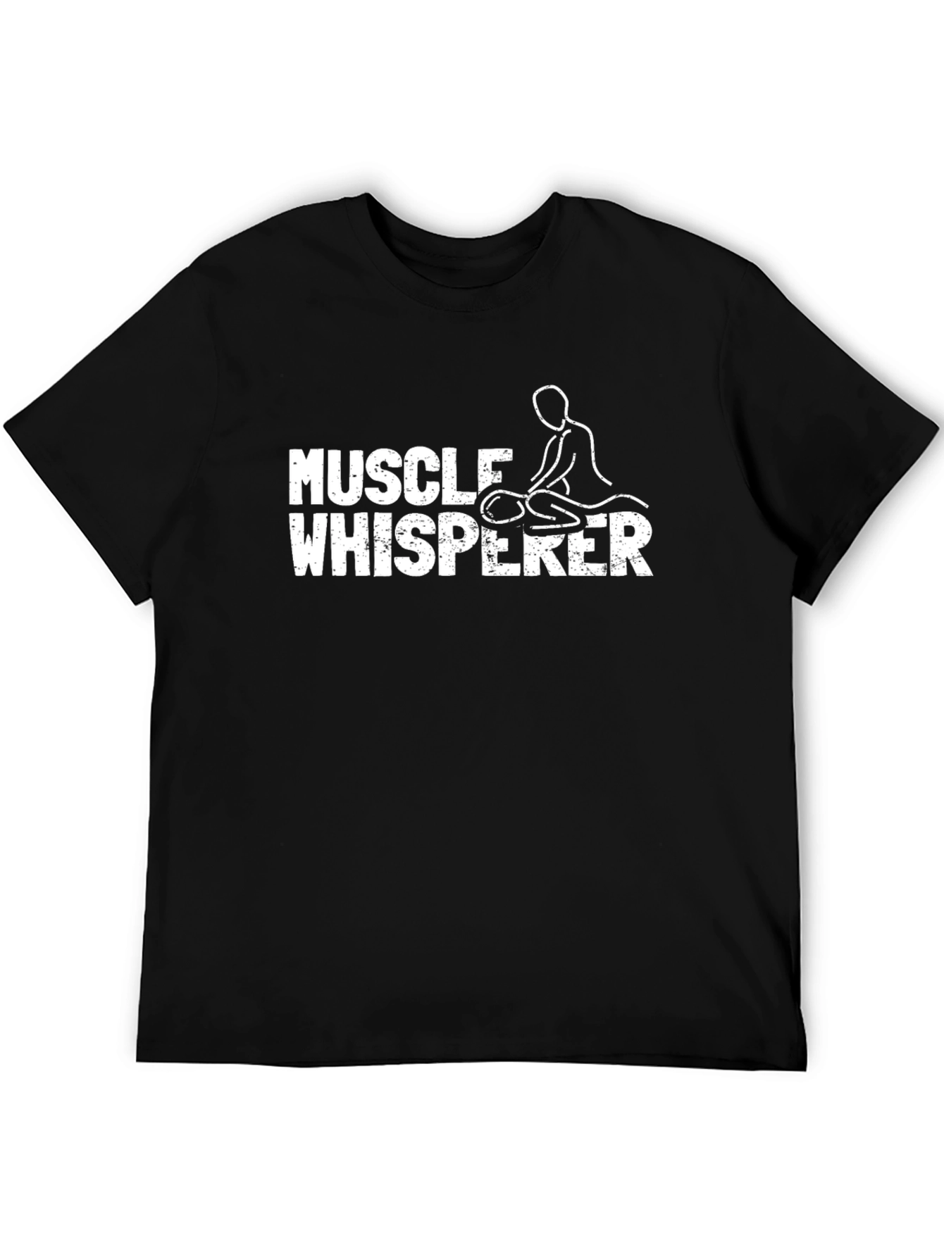 Muscle Whisperer Black T-Shirt - Massage Therapist Gift