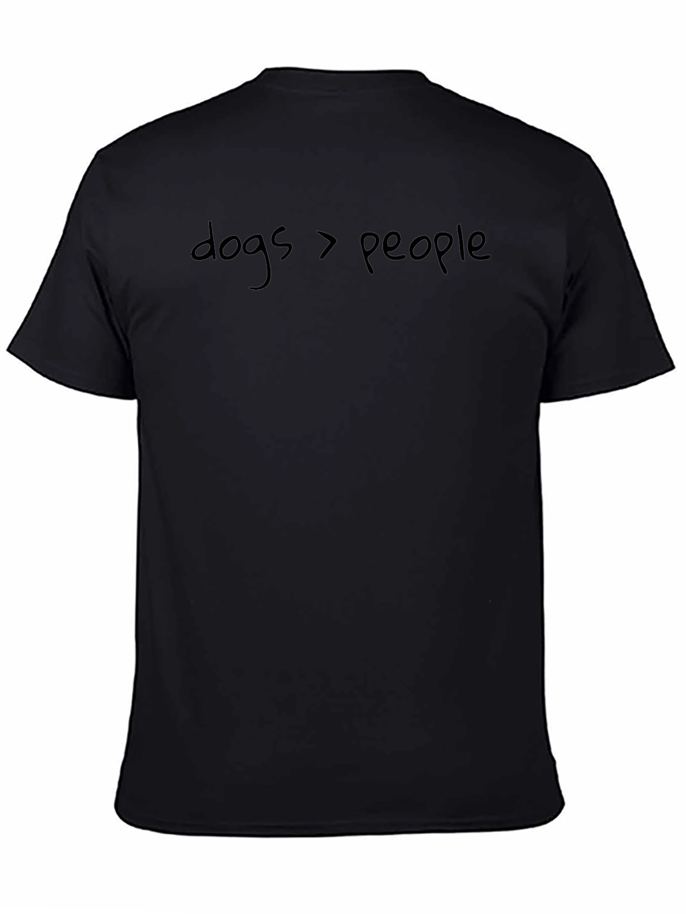 Dogs > People Graphic Tee - Black