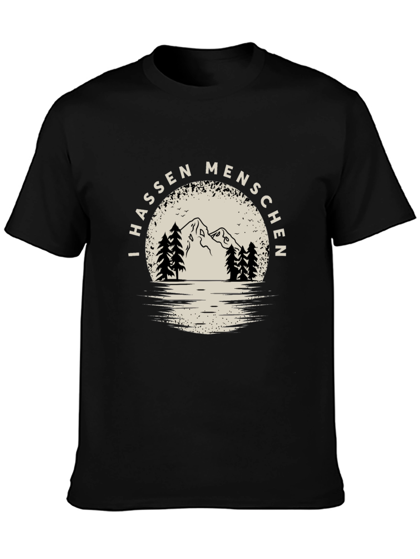 I Hassen Menschen T-Shirt - Outdoor Mountain Design