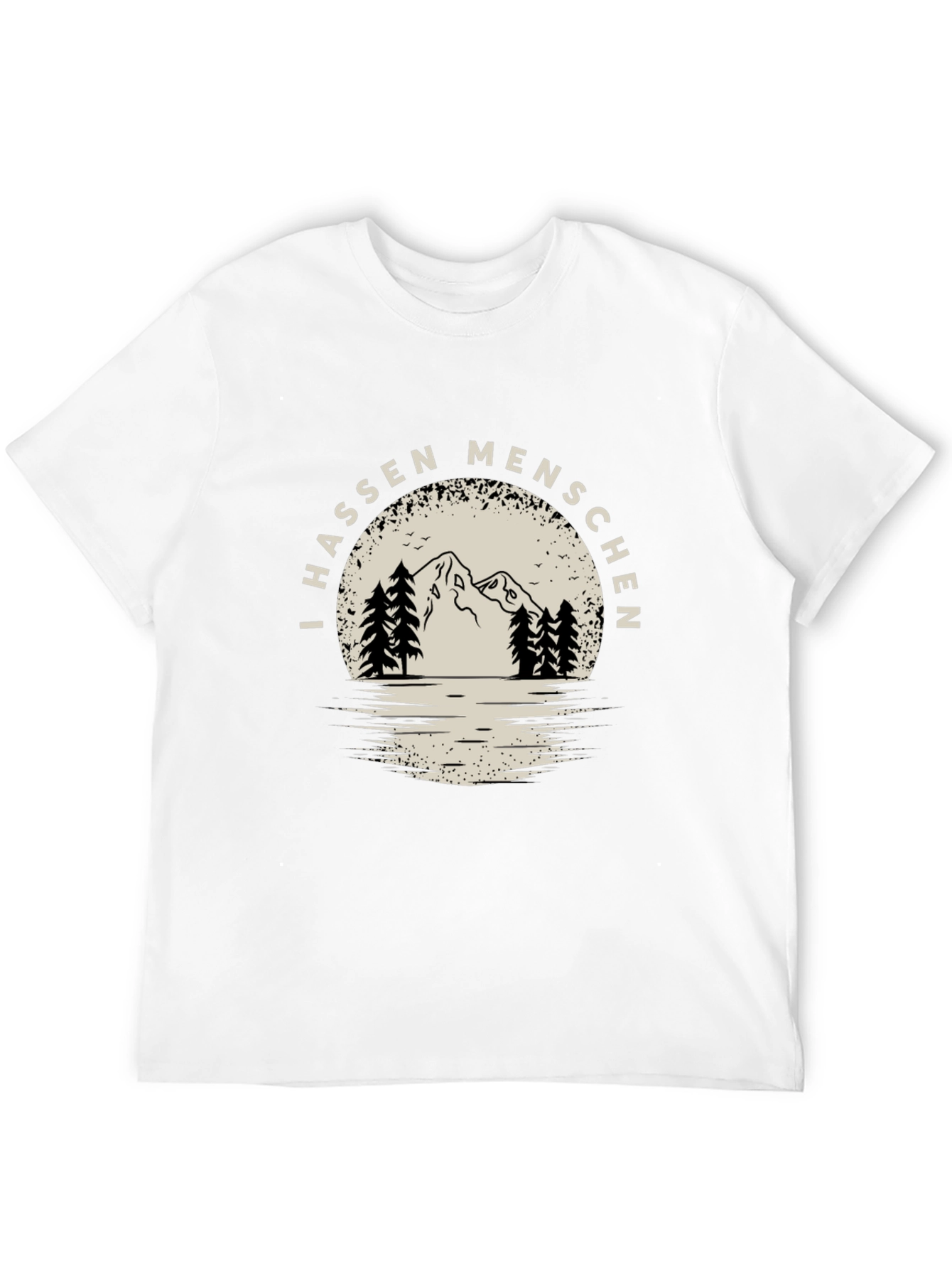 I Hassen Menschen T-Shirt - Outdoor Mountain Design