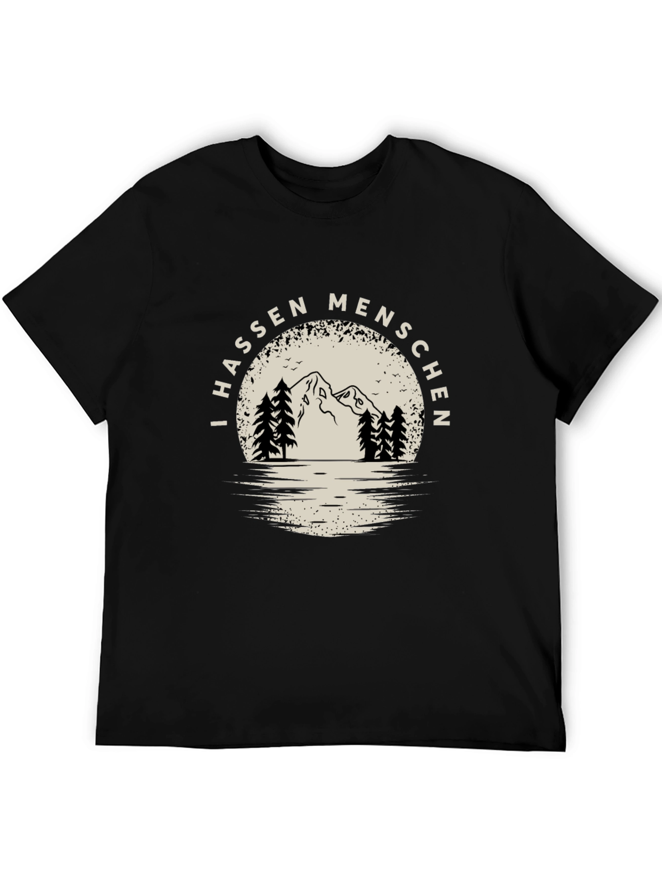 I Hassen Menschen T-Shirt - Outdoor Mountain Design
