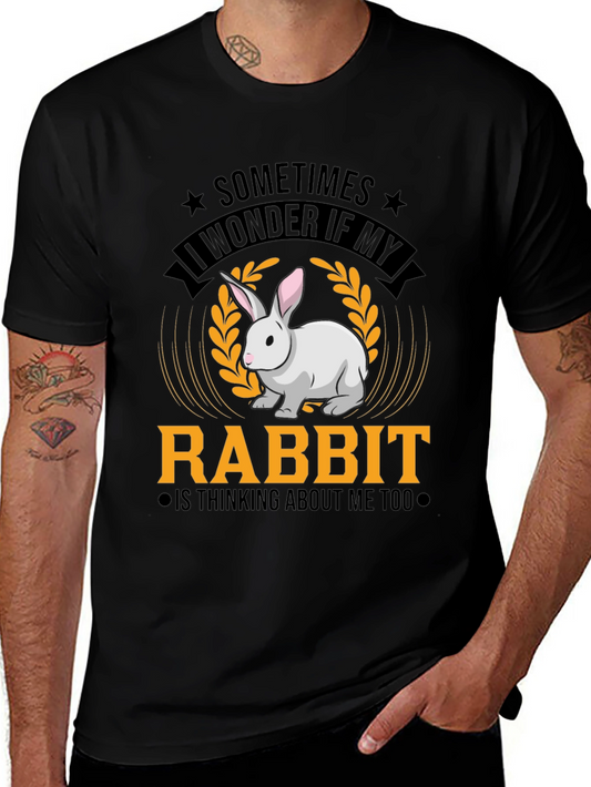 Funny Rabbit Graphic T-Shirt - Cute Pet Lover Tee