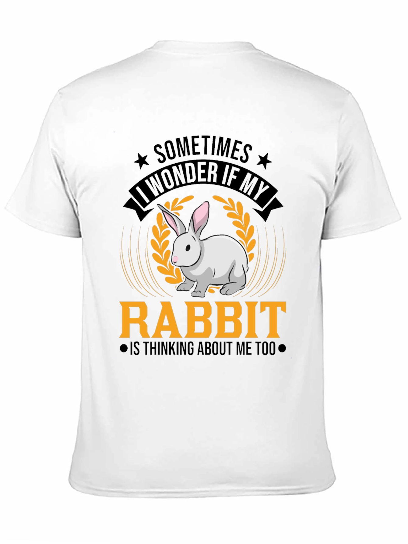 Funny Rabbit Graphic T-Shirt - Cute Pet Lover Tee