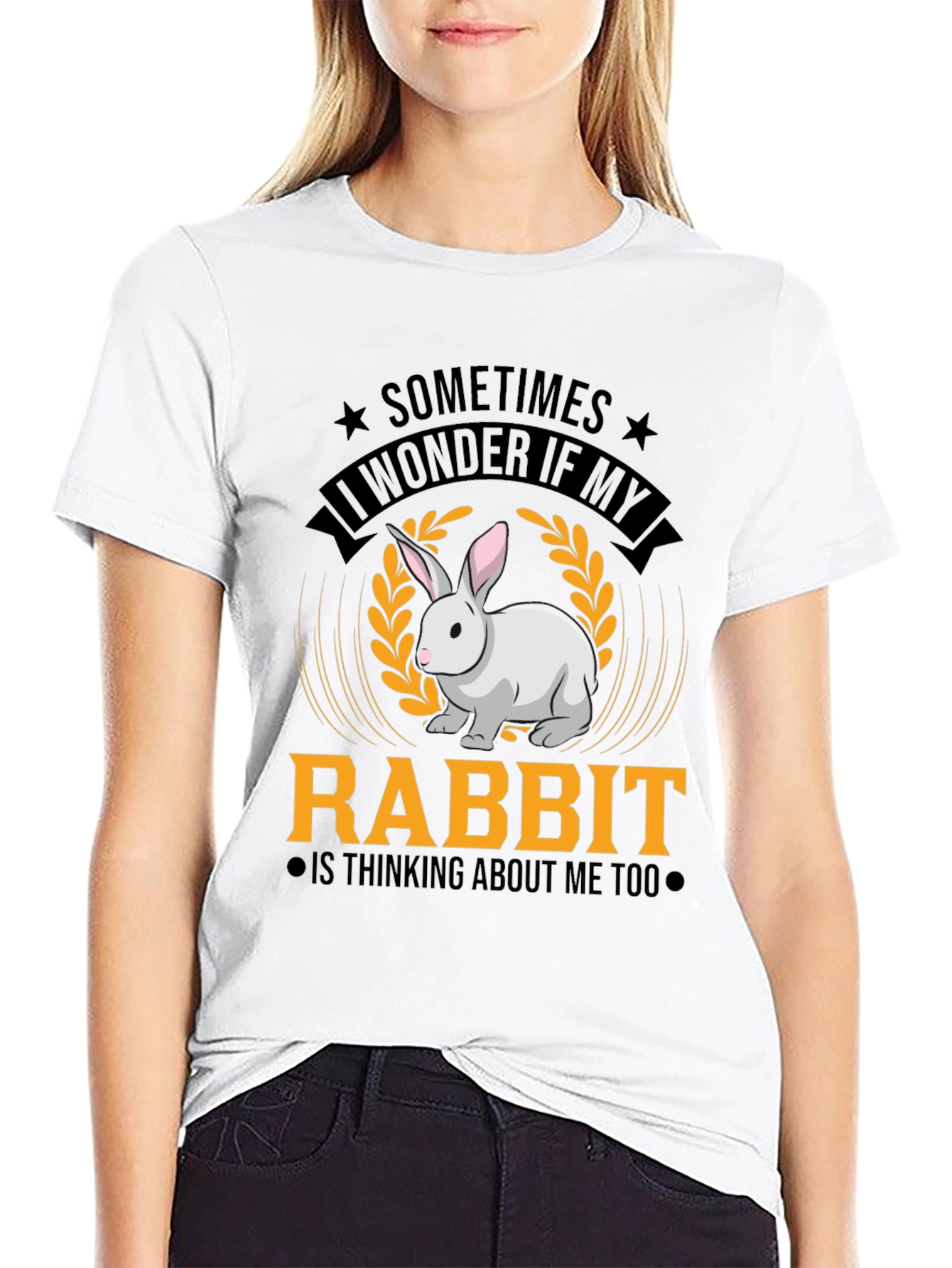 Funny Rabbit Graphic T-Shirt - Cute Pet Lover Tee