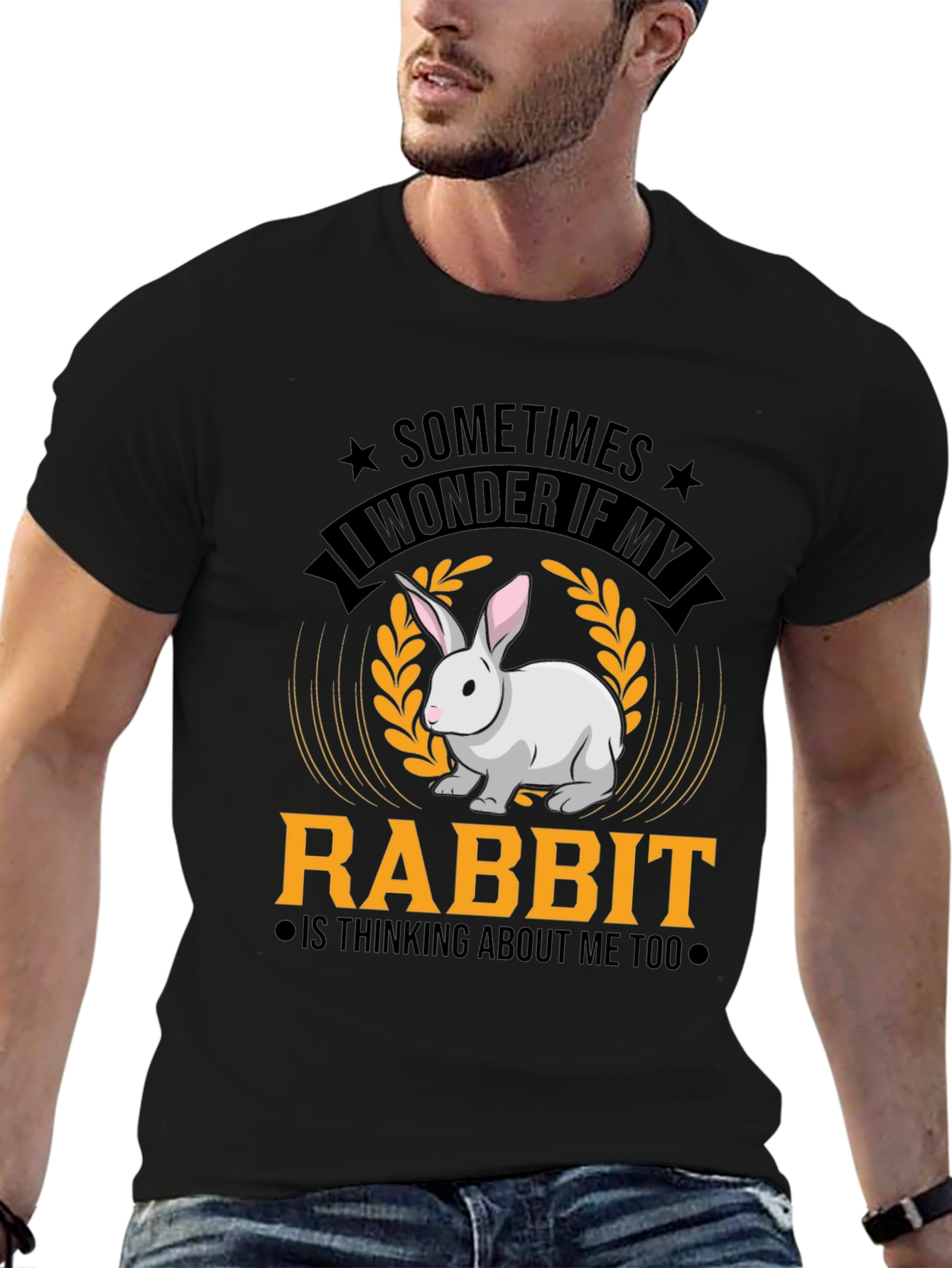 Funny Rabbit Graphic T-Shirt - Cute Pet Lover Tee