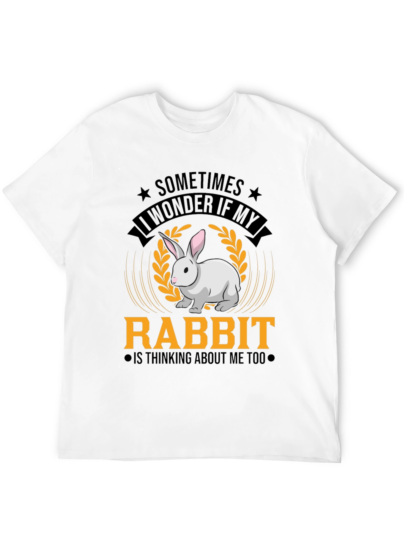 Funny Rabbit Graphic T-Shirt - Cute Pet Lover Tee