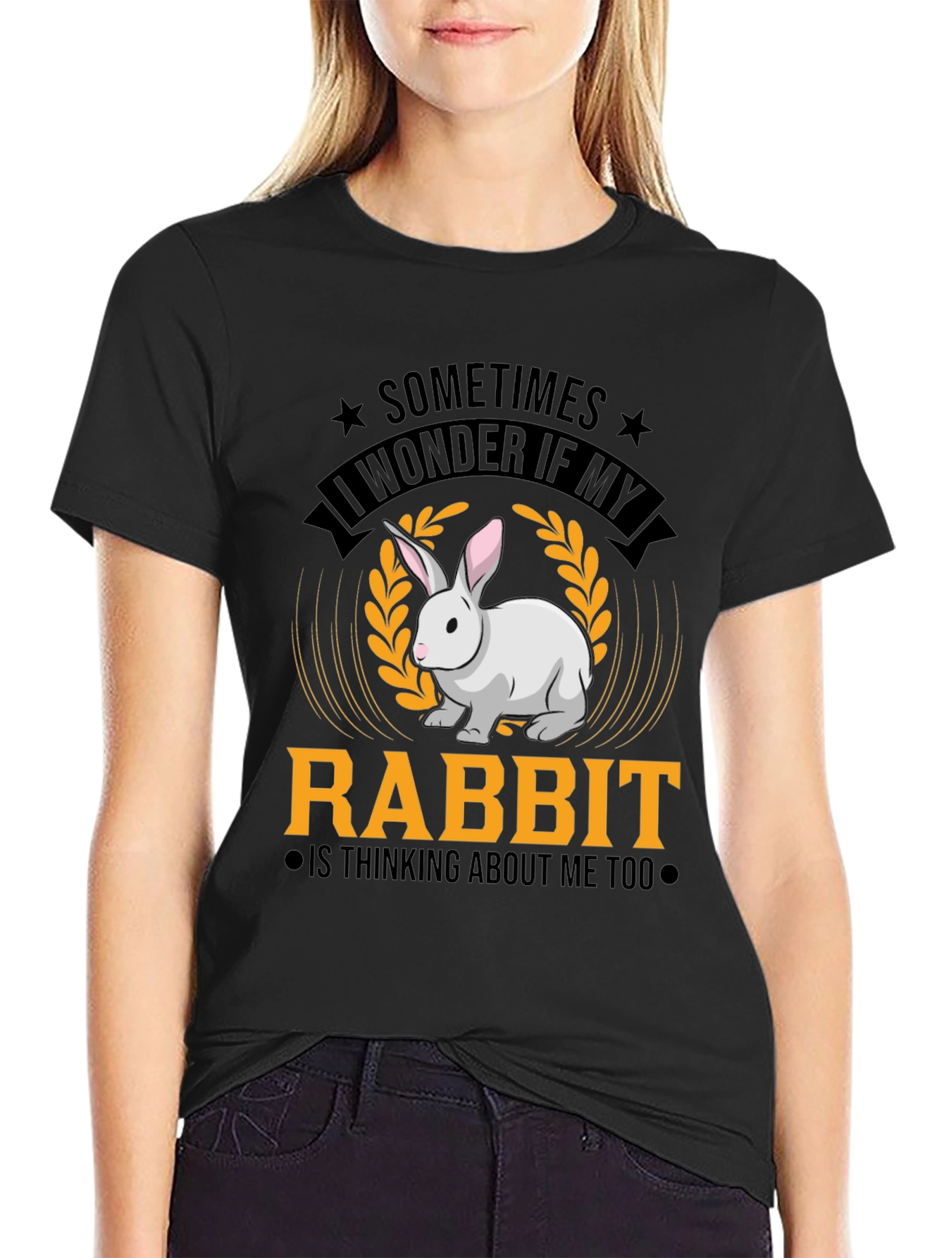 Funny Rabbit Graphic T-Shirt - Cute Pet Lover Tee