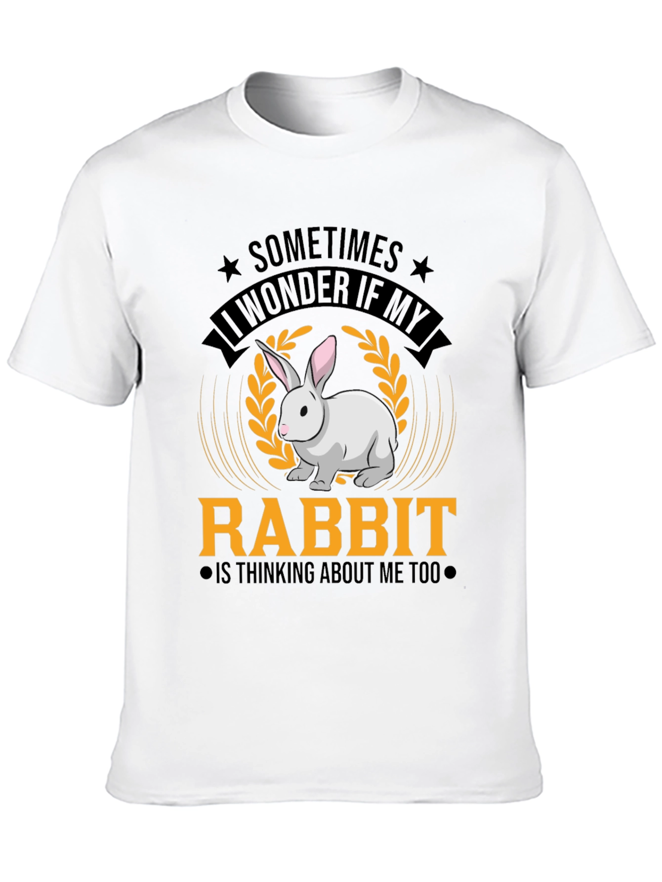 Funny Rabbit Graphic T-Shirt - Cute Pet Lover Tee