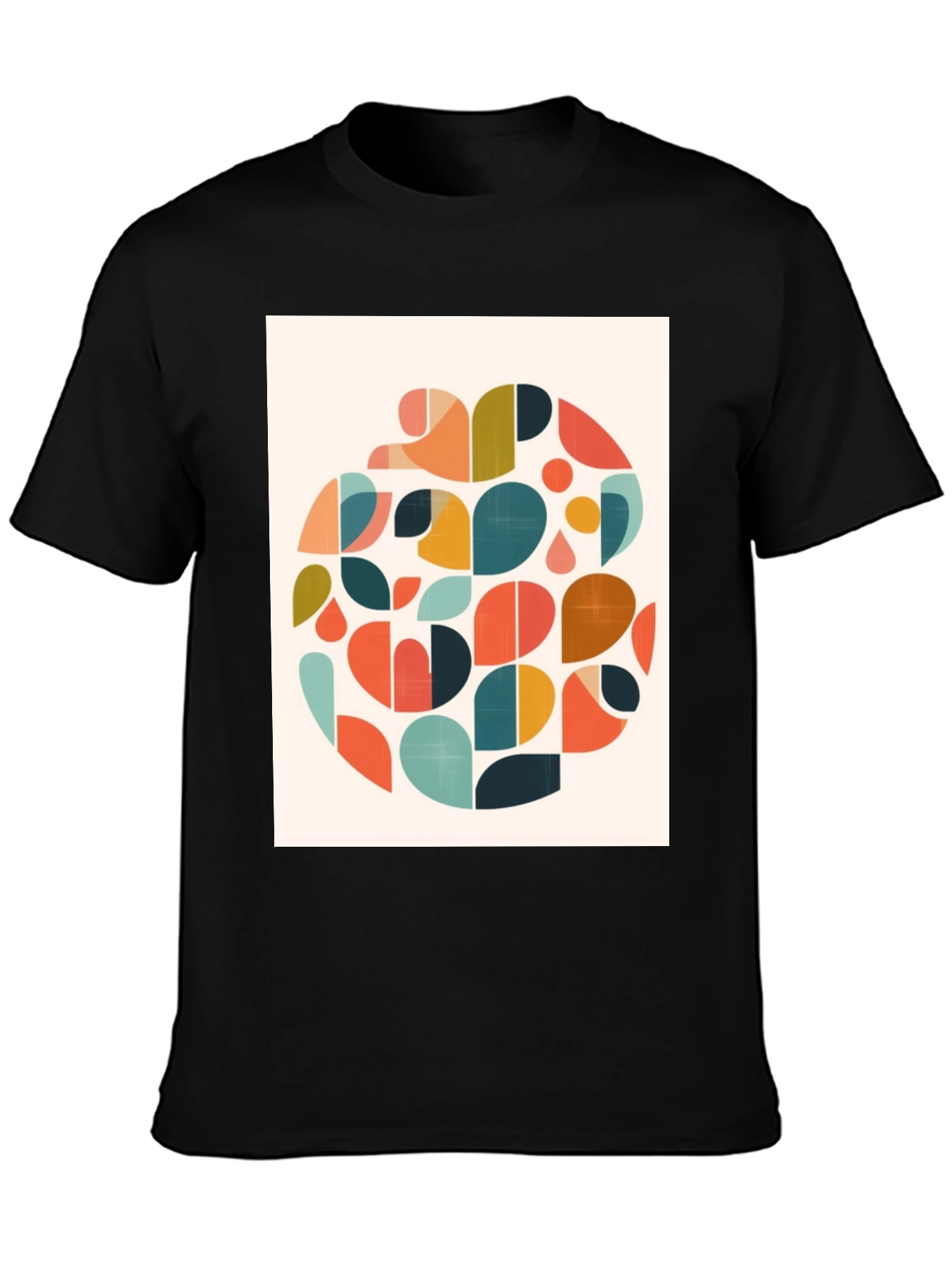 Abstract Geometric T-Shirt - Retro Style