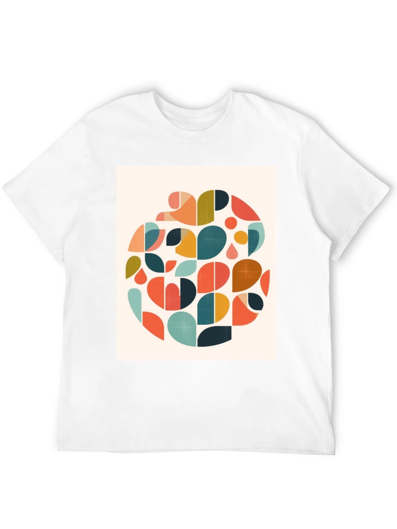 Abstract Geometric T-Shirt - Retro Style