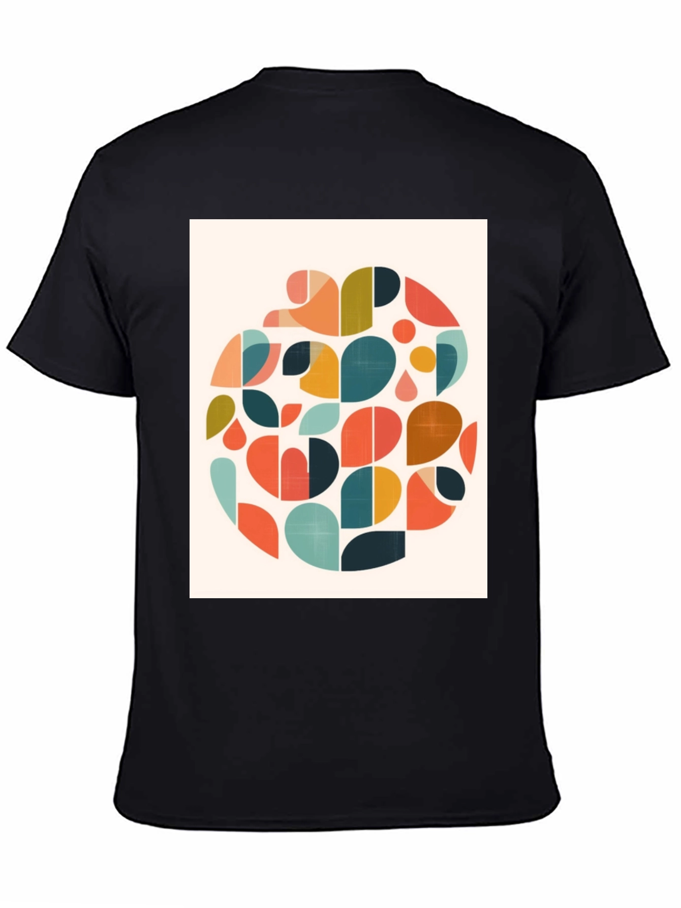 Abstract Geometric T-Shirt - Retro Style