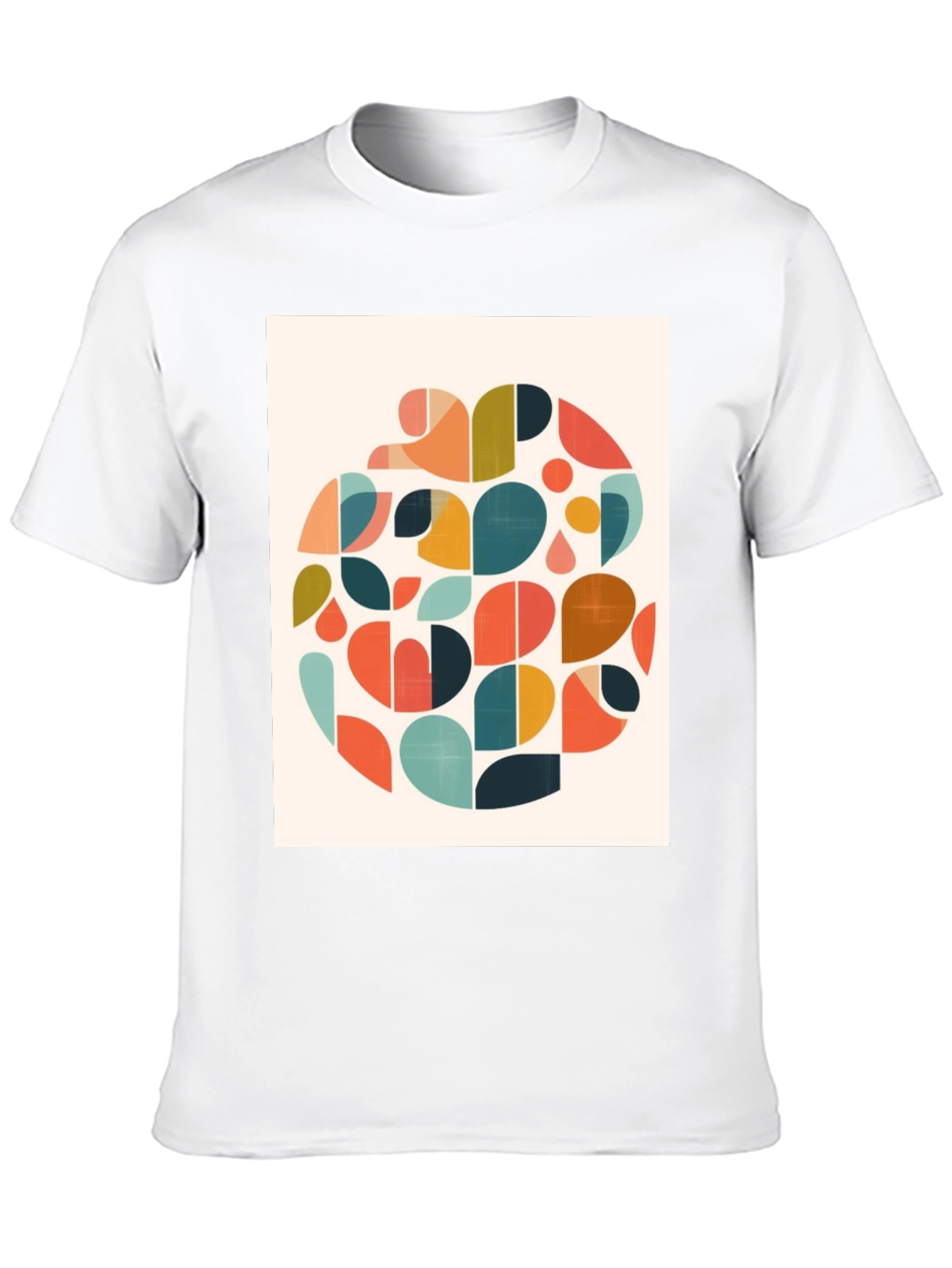 Abstract Geometric T-Shirt - Retro Style