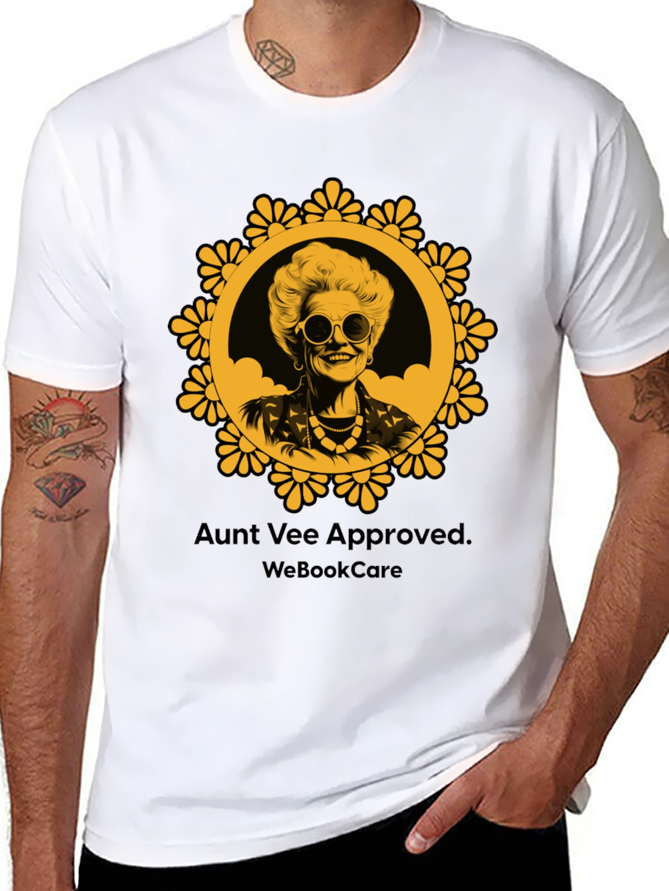 Aunt Vee Approved Graphic Tee - Black Unisex T-Shirt