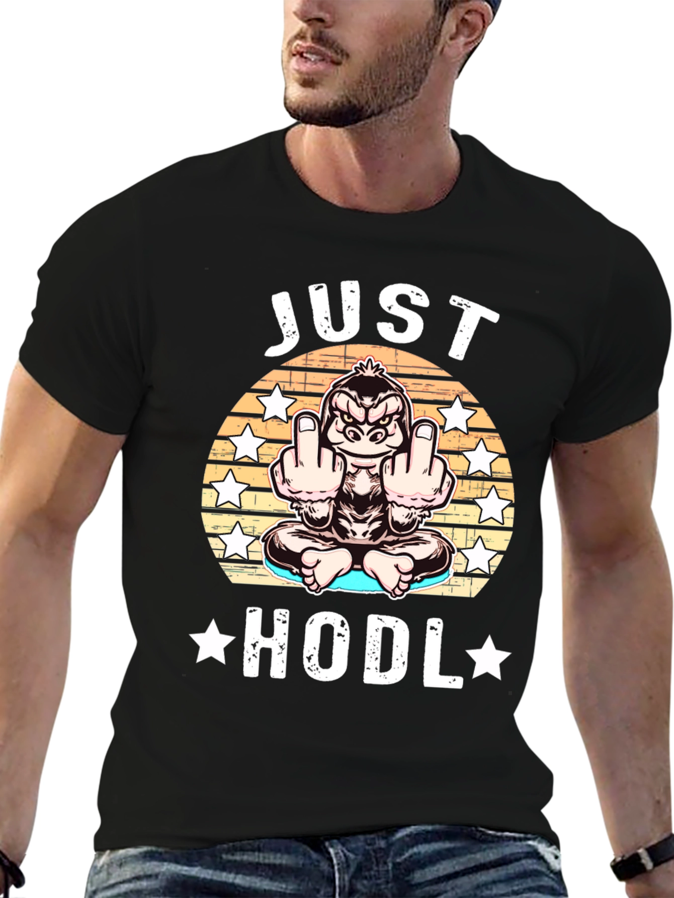 Just HODL T-Shirt Gorilla Crypto Investor