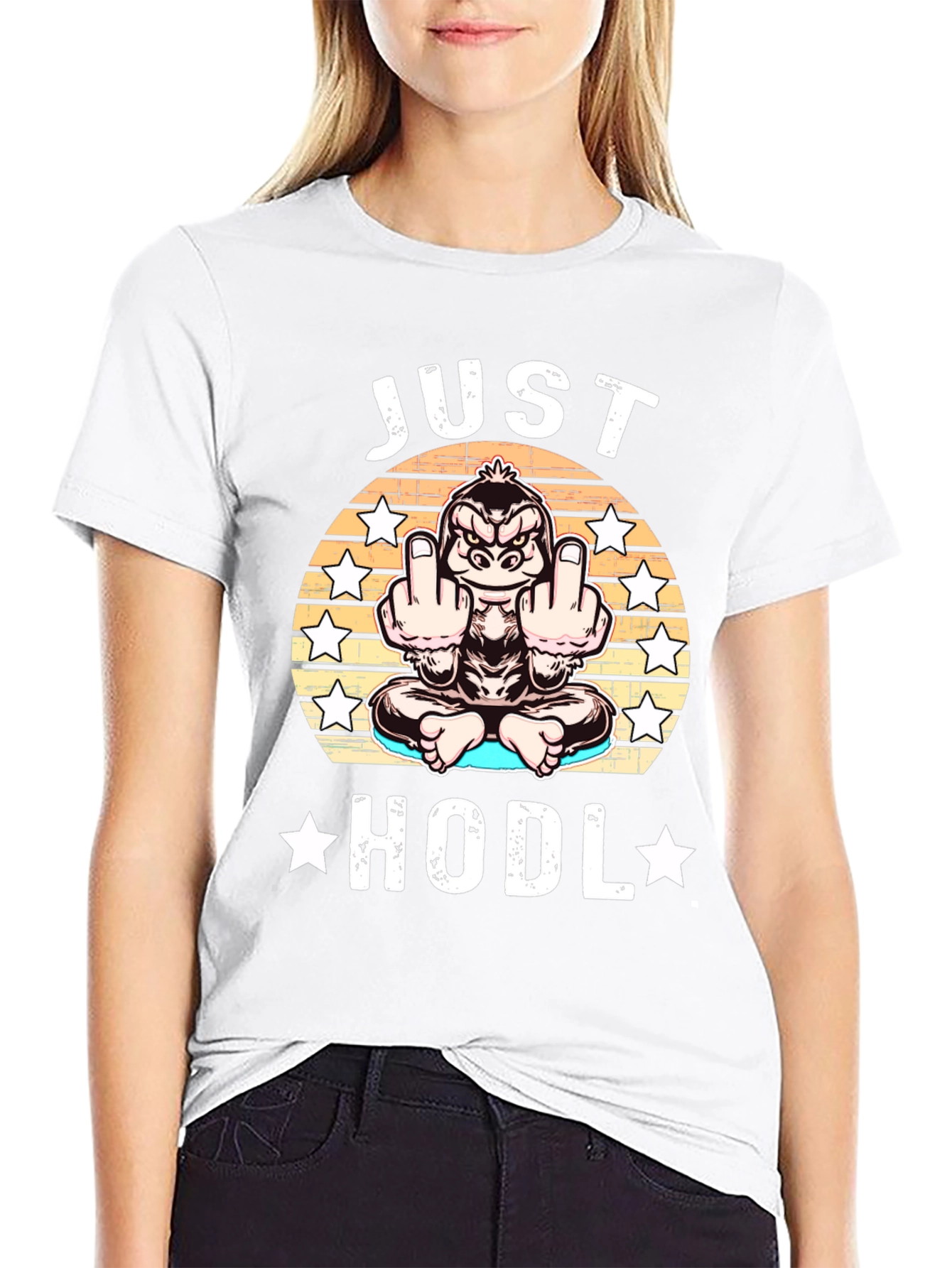 Just HODL T-Shirt Gorilla Crypto Investor