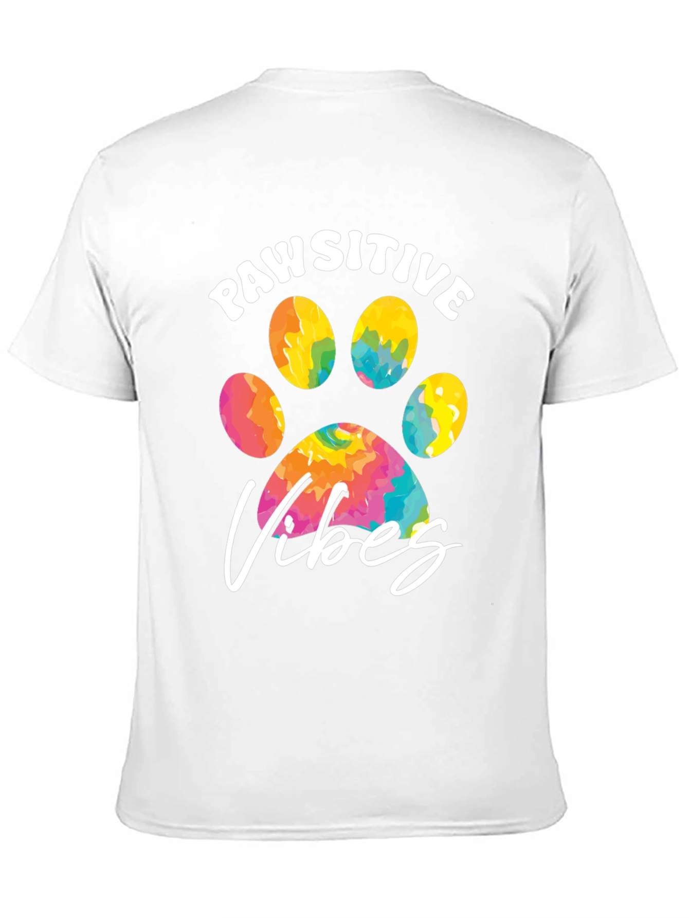 Pawsitive Vibes Graphic Tee - Trendy Dog Lover Shirt