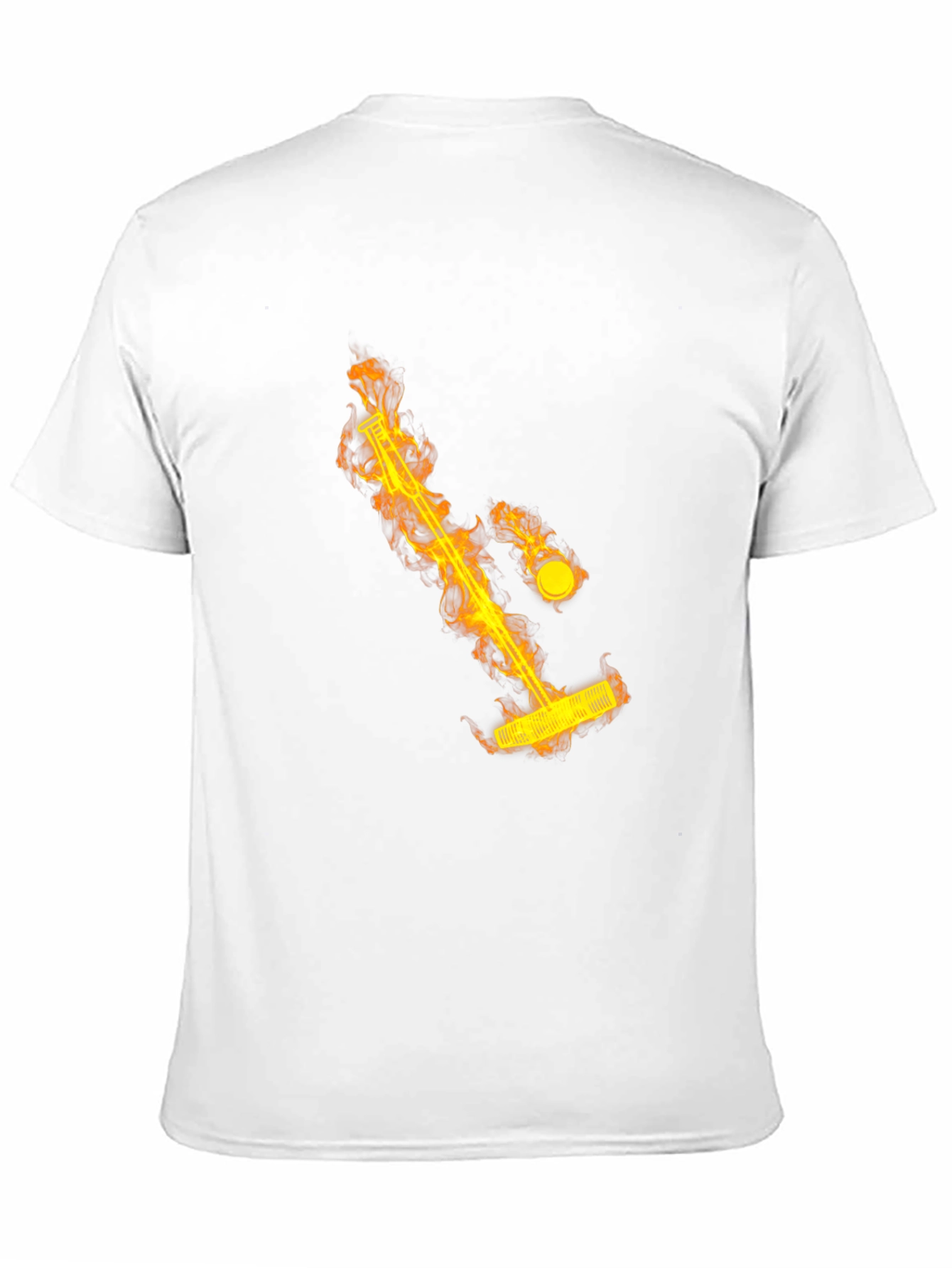 Flaming Mini Golf Tee Shirt - Unique Design