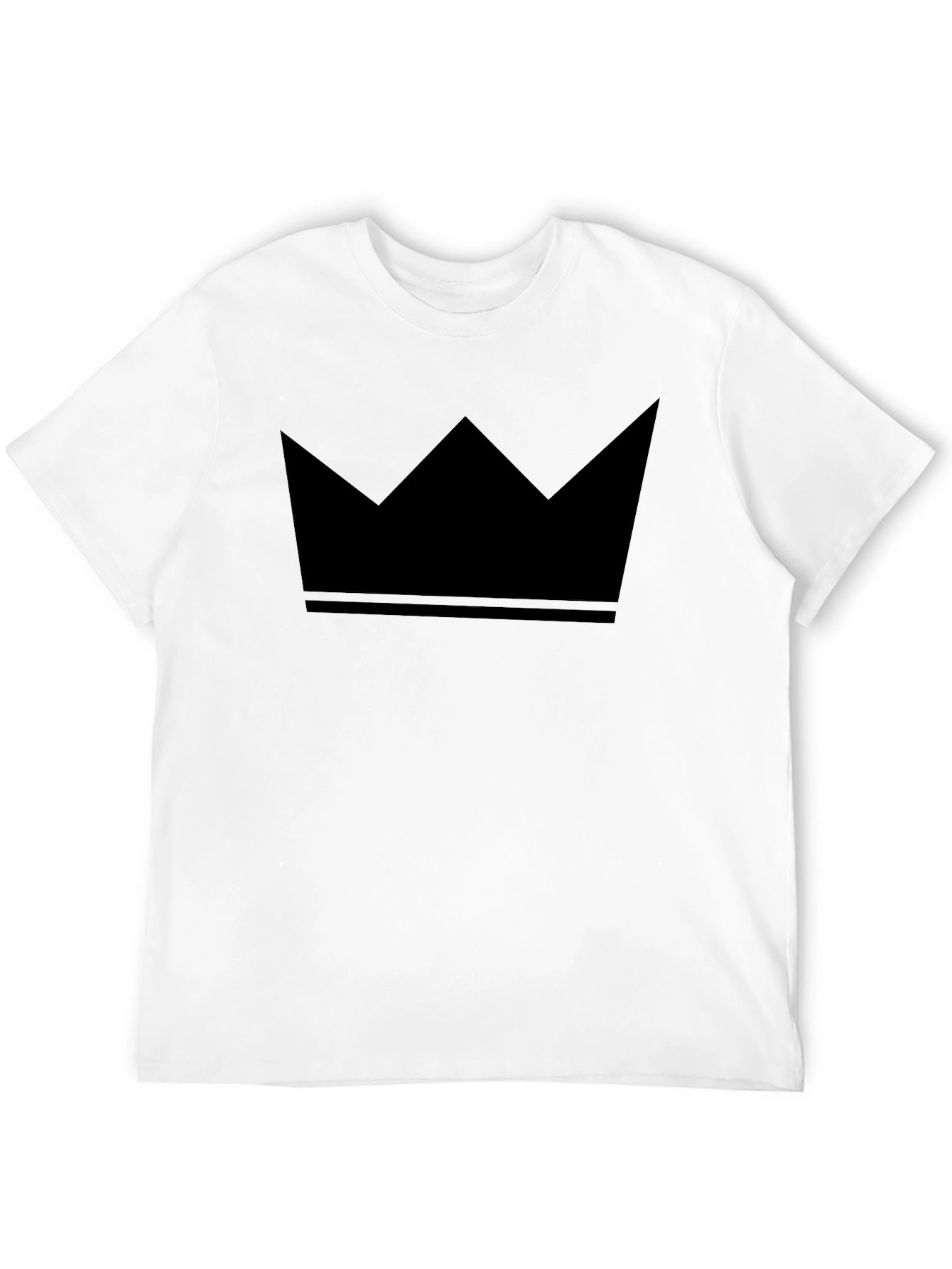 Bold Black Crown Graphic Tee - Stylish Statement Shirt