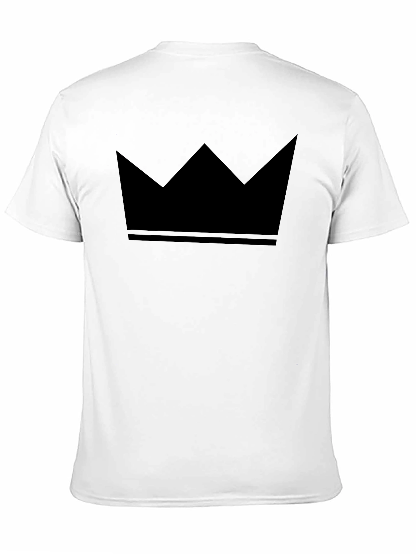 Bold Black Crown Graphic Tee - Stylish Statement Shirt