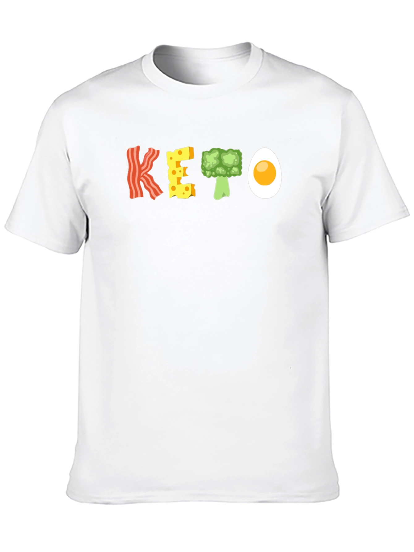 Keto Diet T-Shirt Bacon Cheese Broccoli Egg