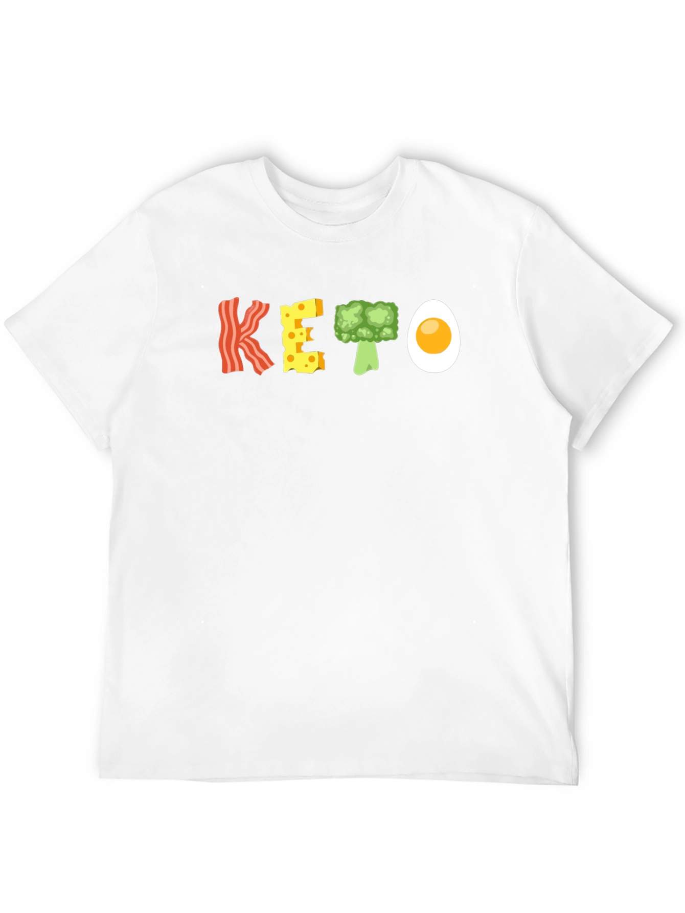 Keto Diet T-Shirt Bacon Cheese Broccoli Egg