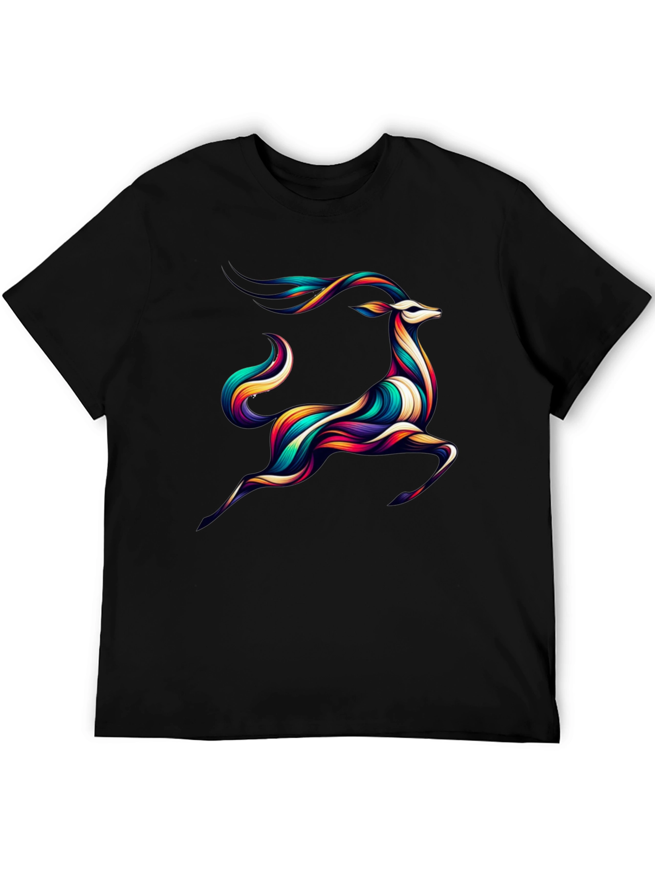 Colorful Deer Graphic Tee