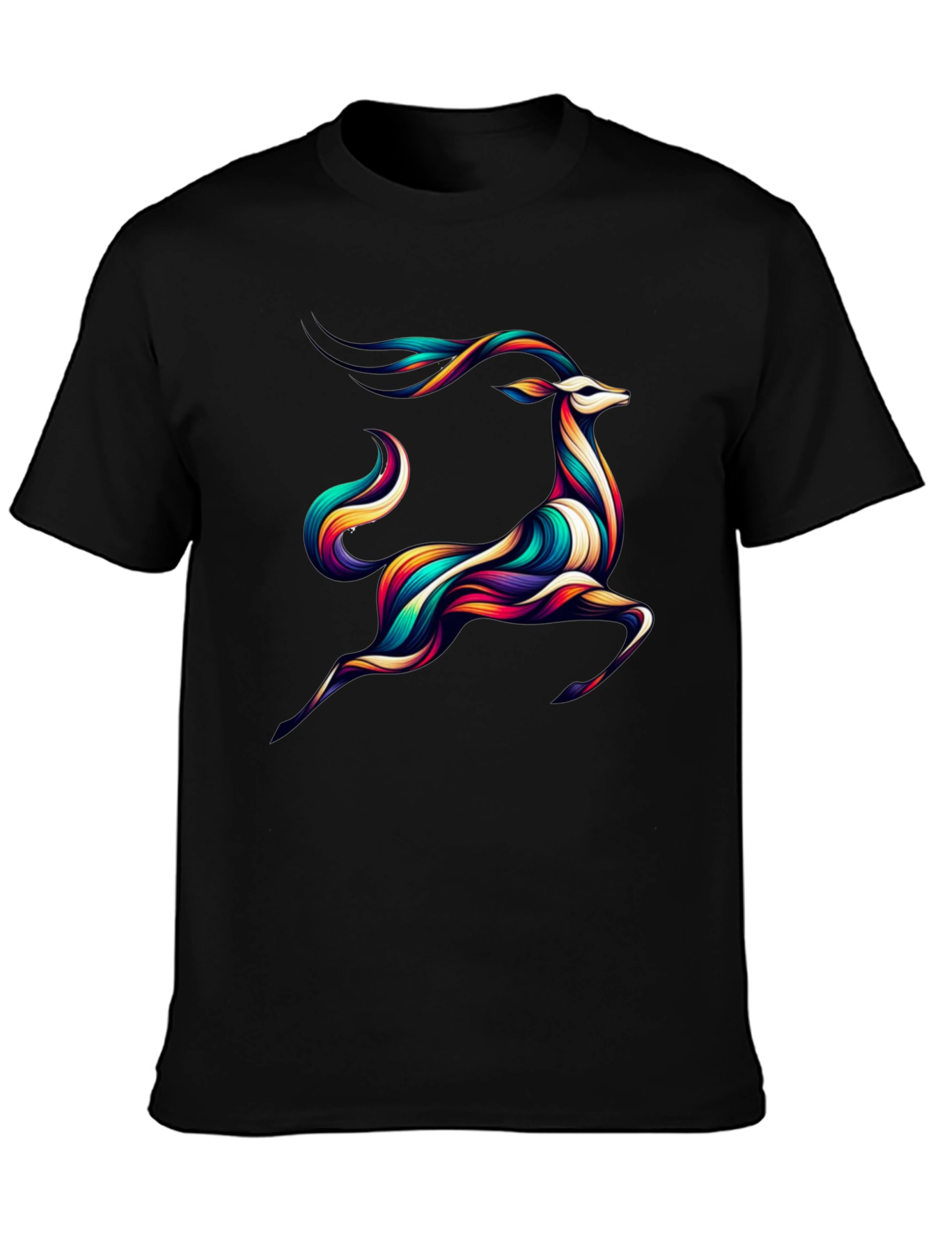 Colorful Deer Graphic Tee