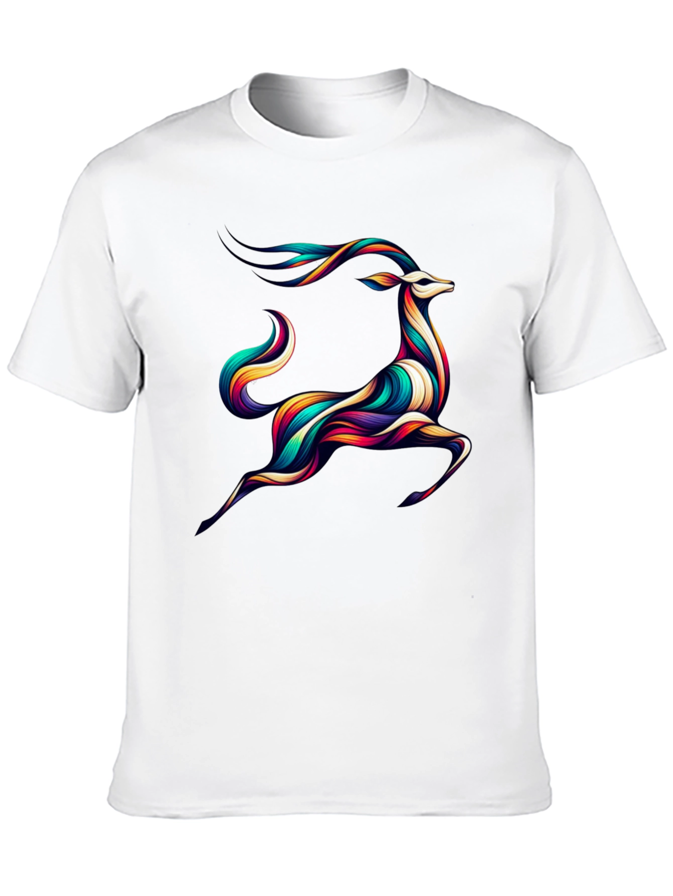 Colorful Deer Graphic Tee