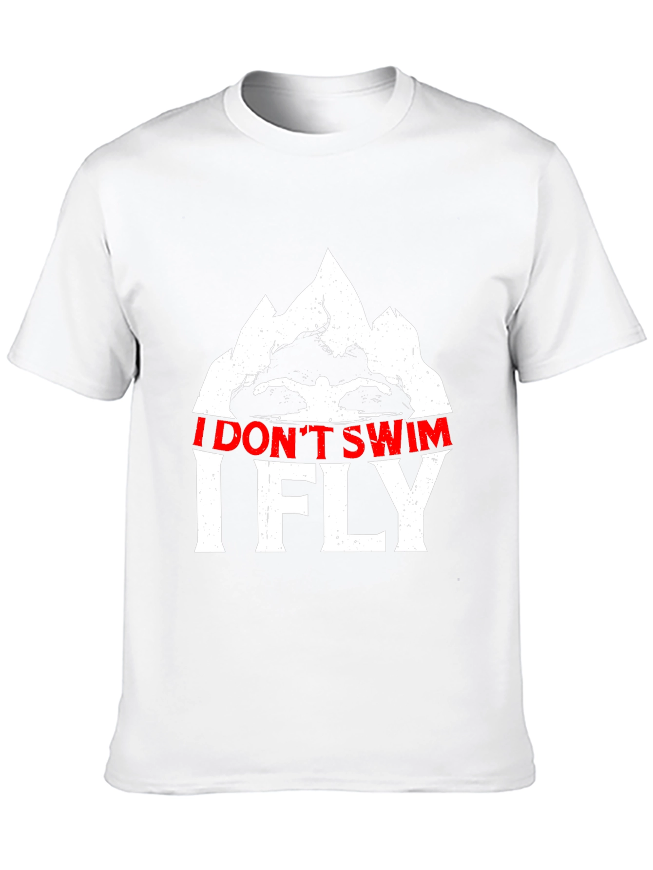 I Dont Swim I Fly Black Graphic Tee