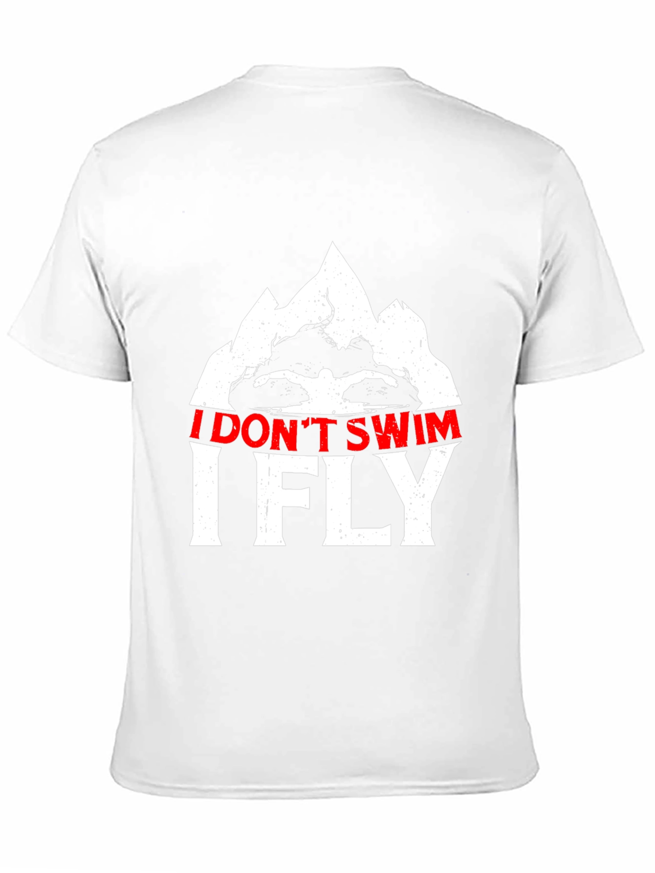 I Dont Swim I Fly Black Graphic Tee