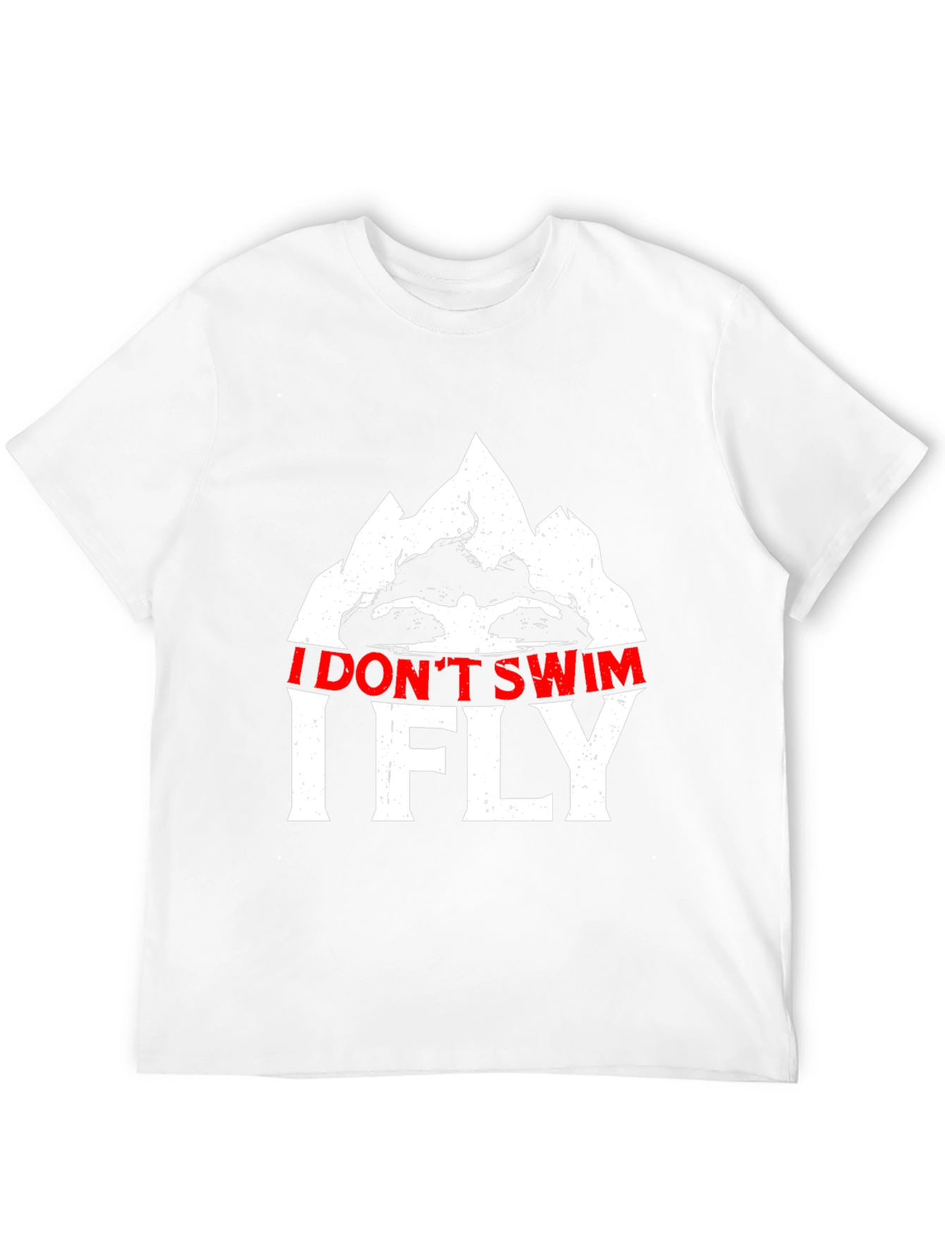 I Dont Swim I Fly Black Graphic Tee
