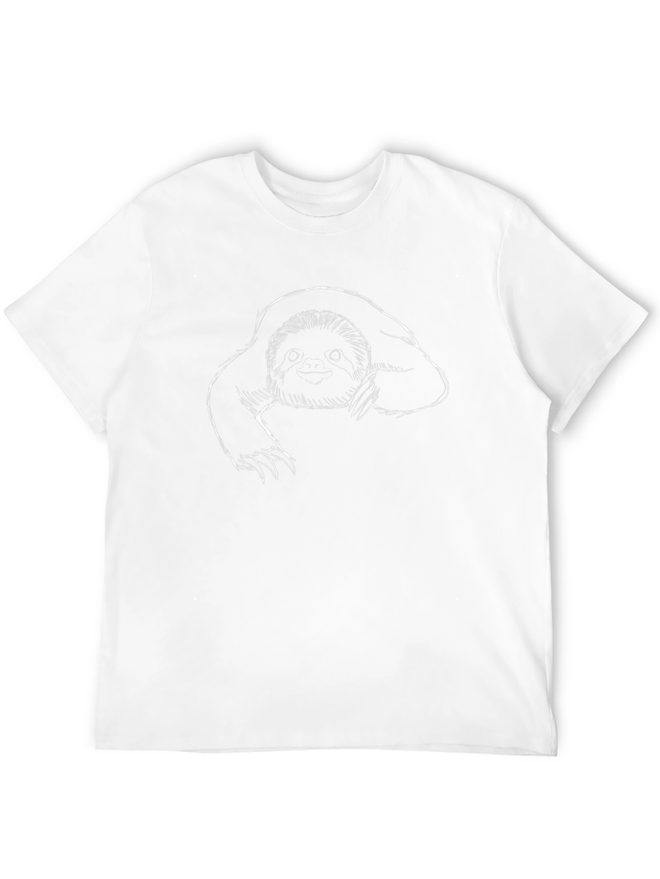 Sloth Graphic Tee - Relaxed Fit Black T-Shirt