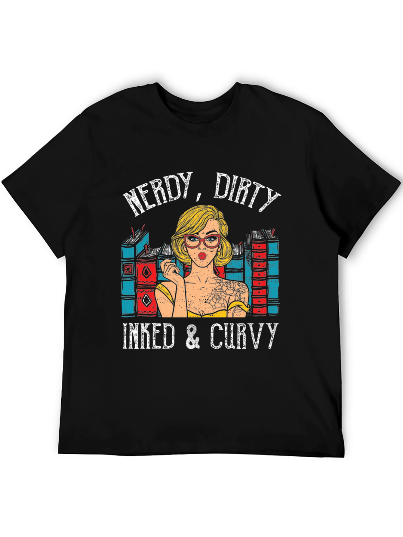 Nerdy Dirty Inked & Curvy Graphic T-Shirt
