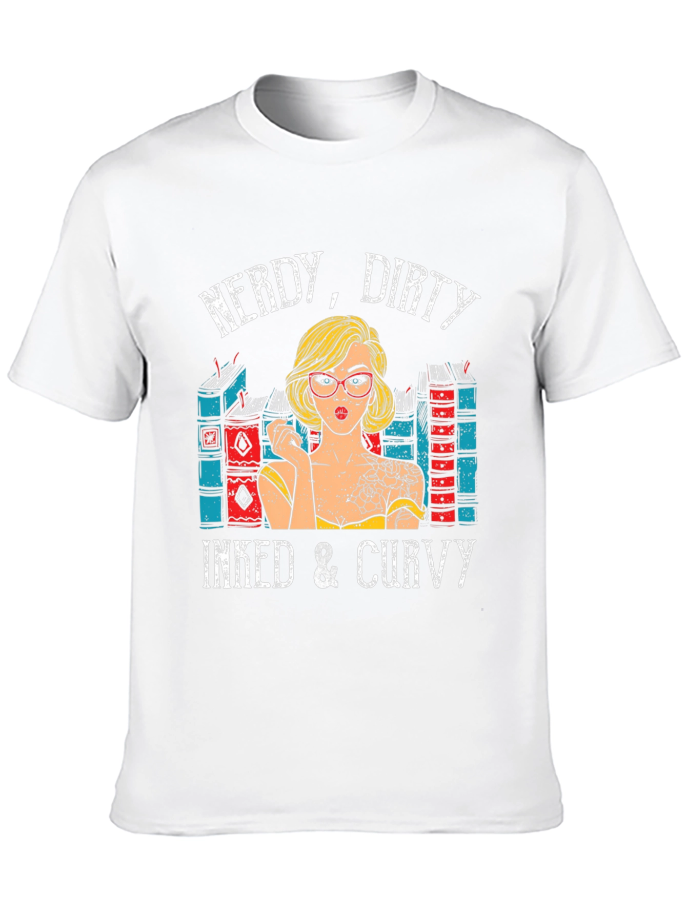 Nerdy Dirty Inked & Curvy Graphic T-Shirt