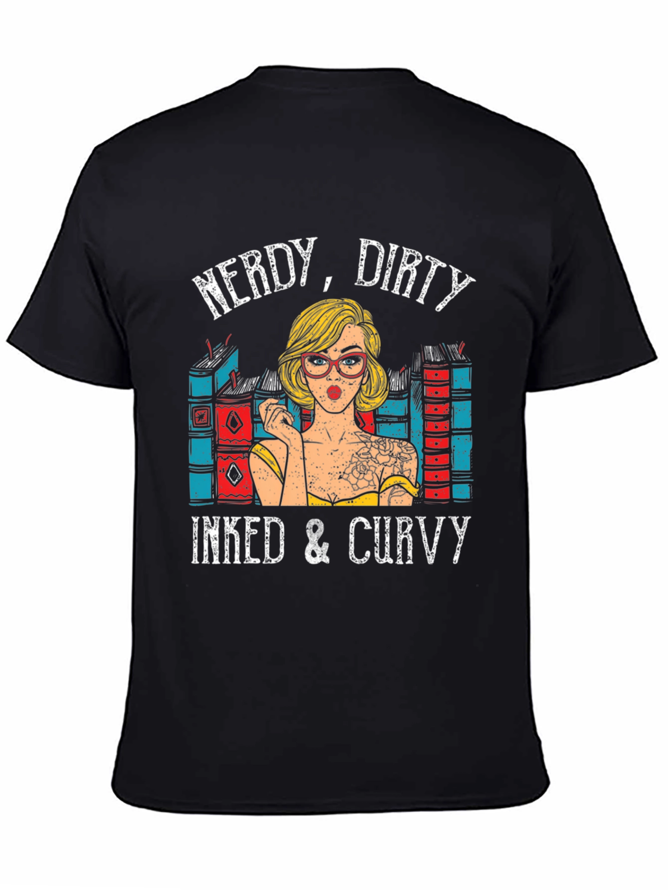 Nerdy Dirty Inked & Curvy Graphic T-Shirt
