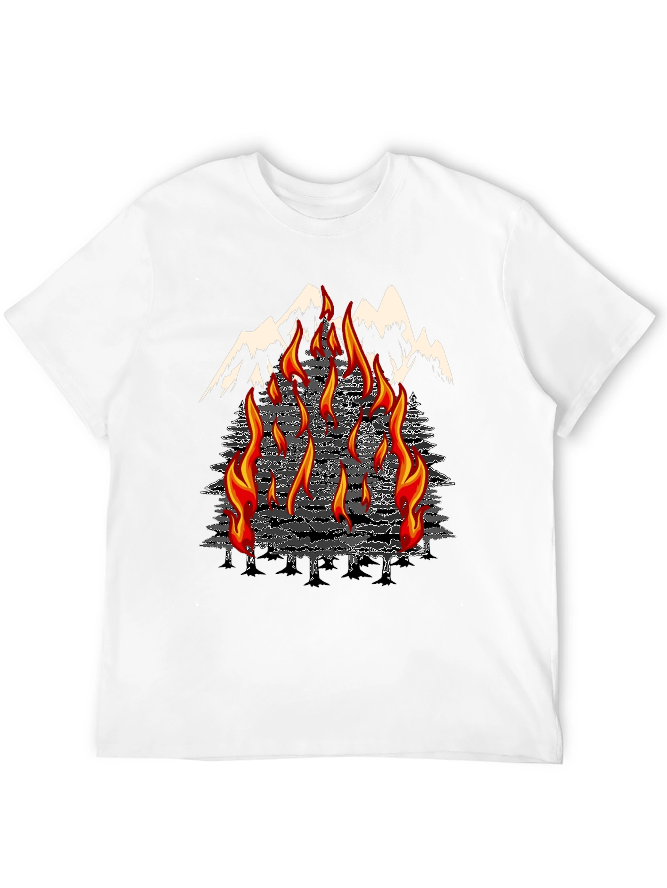 Inferno Mountain Graphic T-Shirt