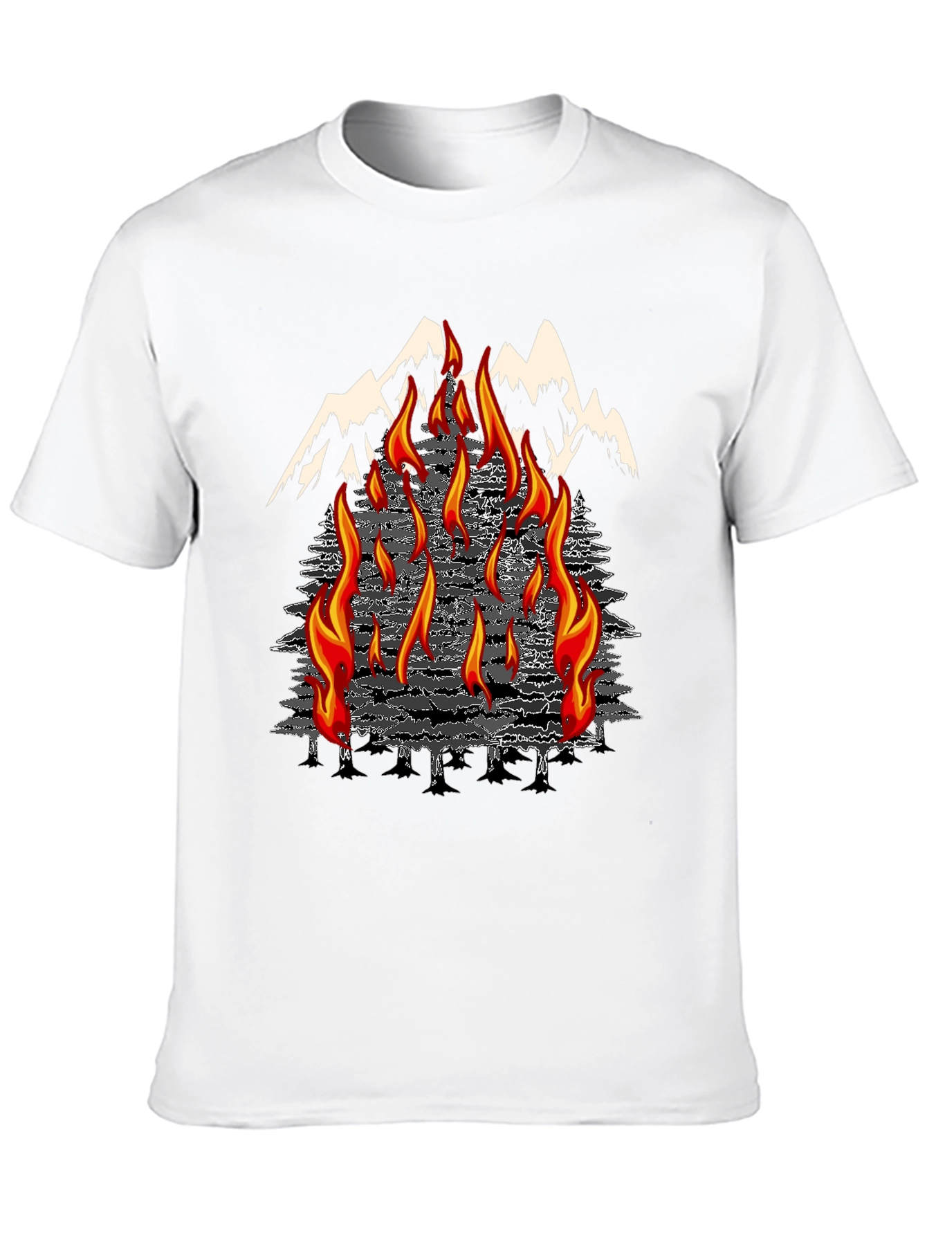 Inferno Mountain Graphic T-Shirt