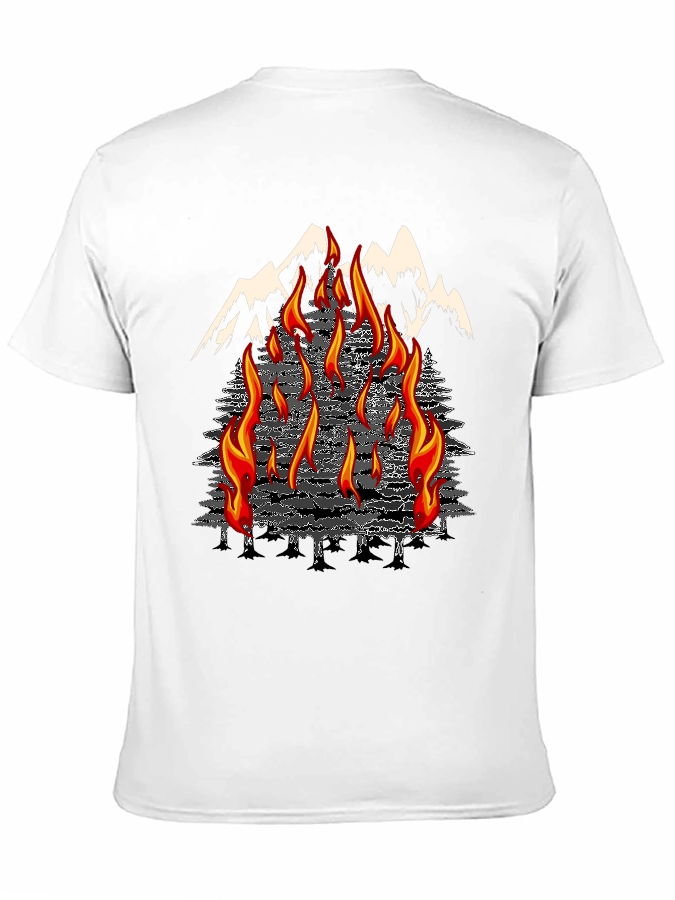Inferno Mountain Graphic T-Shirt