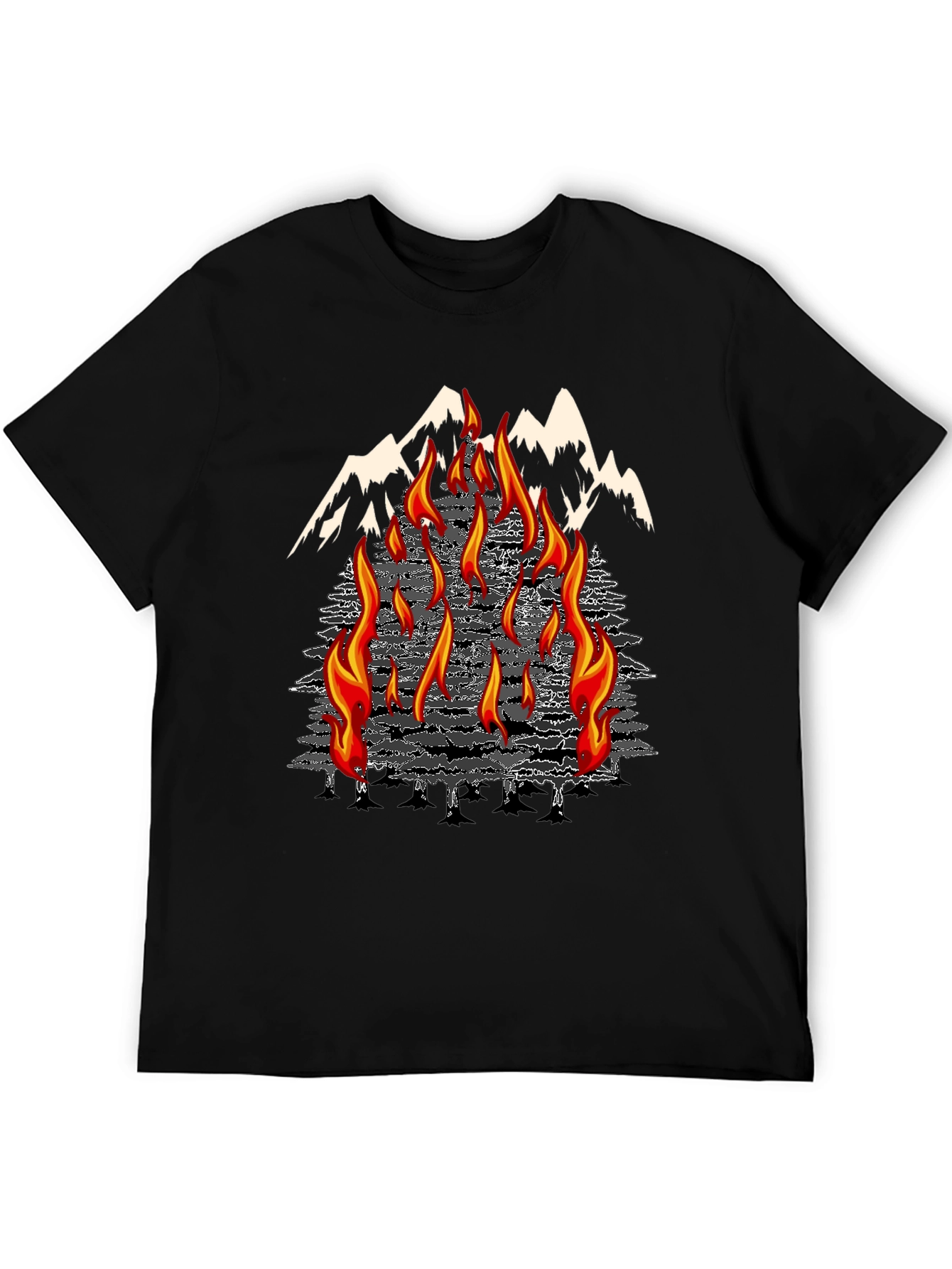 Inferno Mountain Graphic T-Shirt