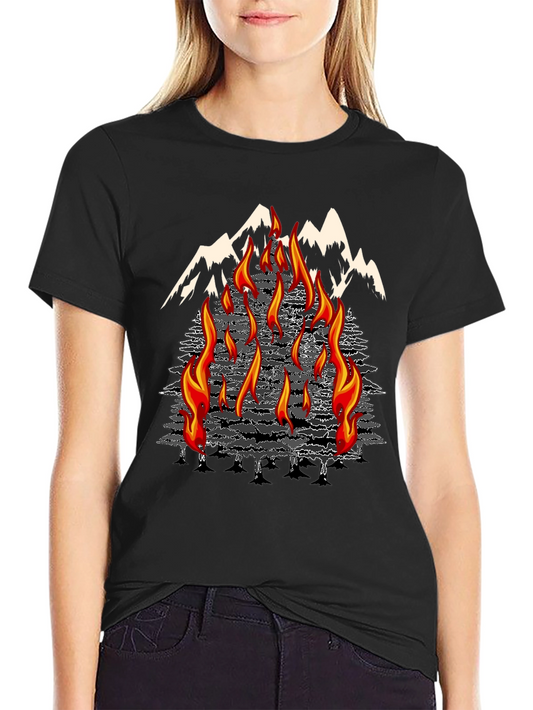 Inferno Mountain Graphic T-Shirt
