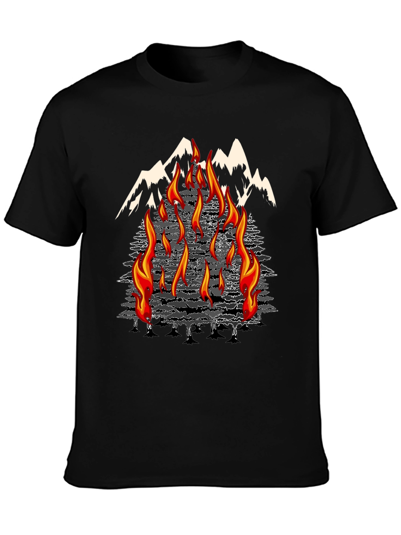 Inferno Mountain Graphic T-Shirt