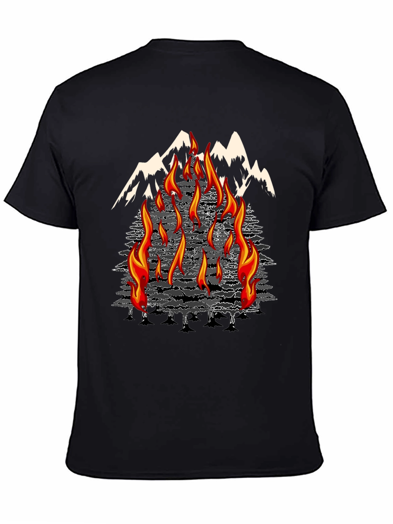 Inferno Mountain Graphic T-Shirt
