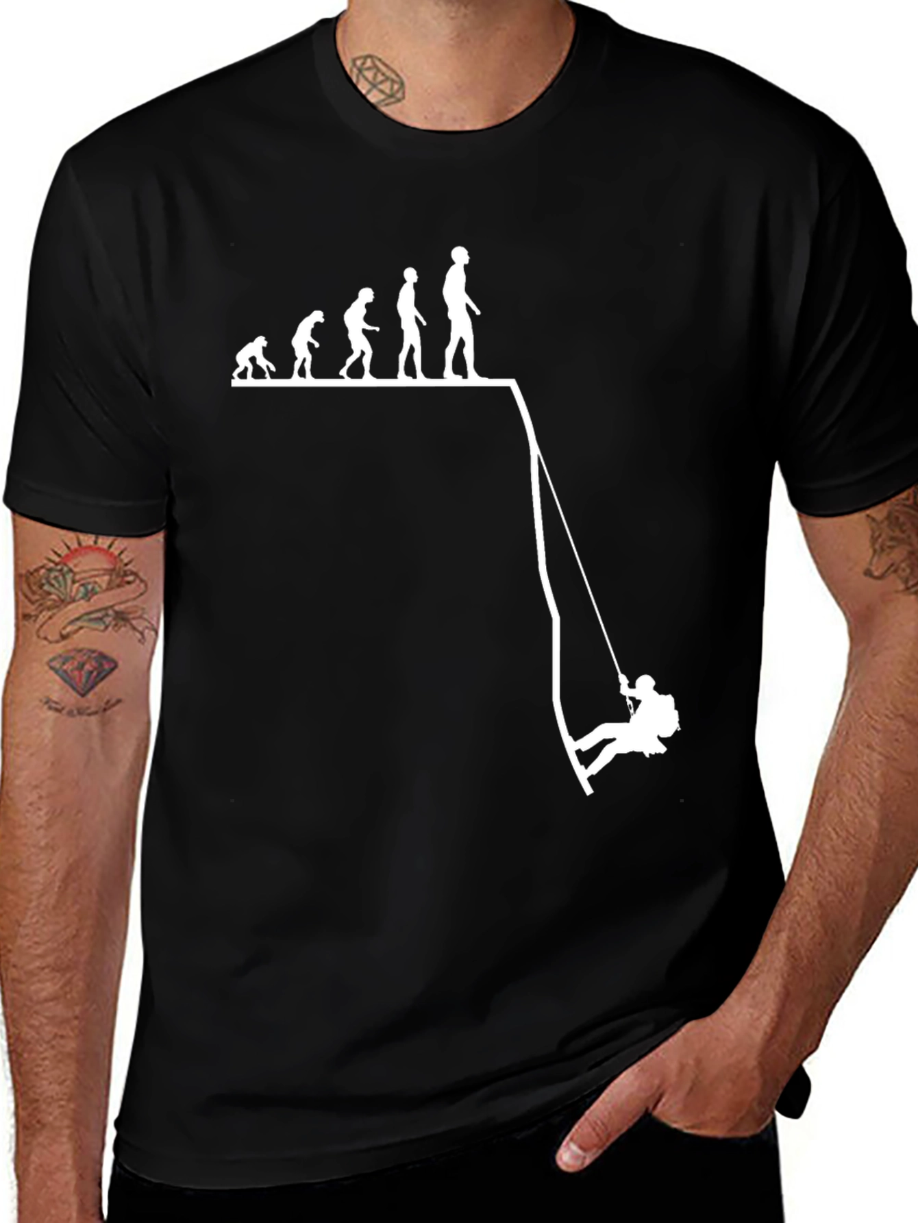 Evolution to Climber Black T-Shirt