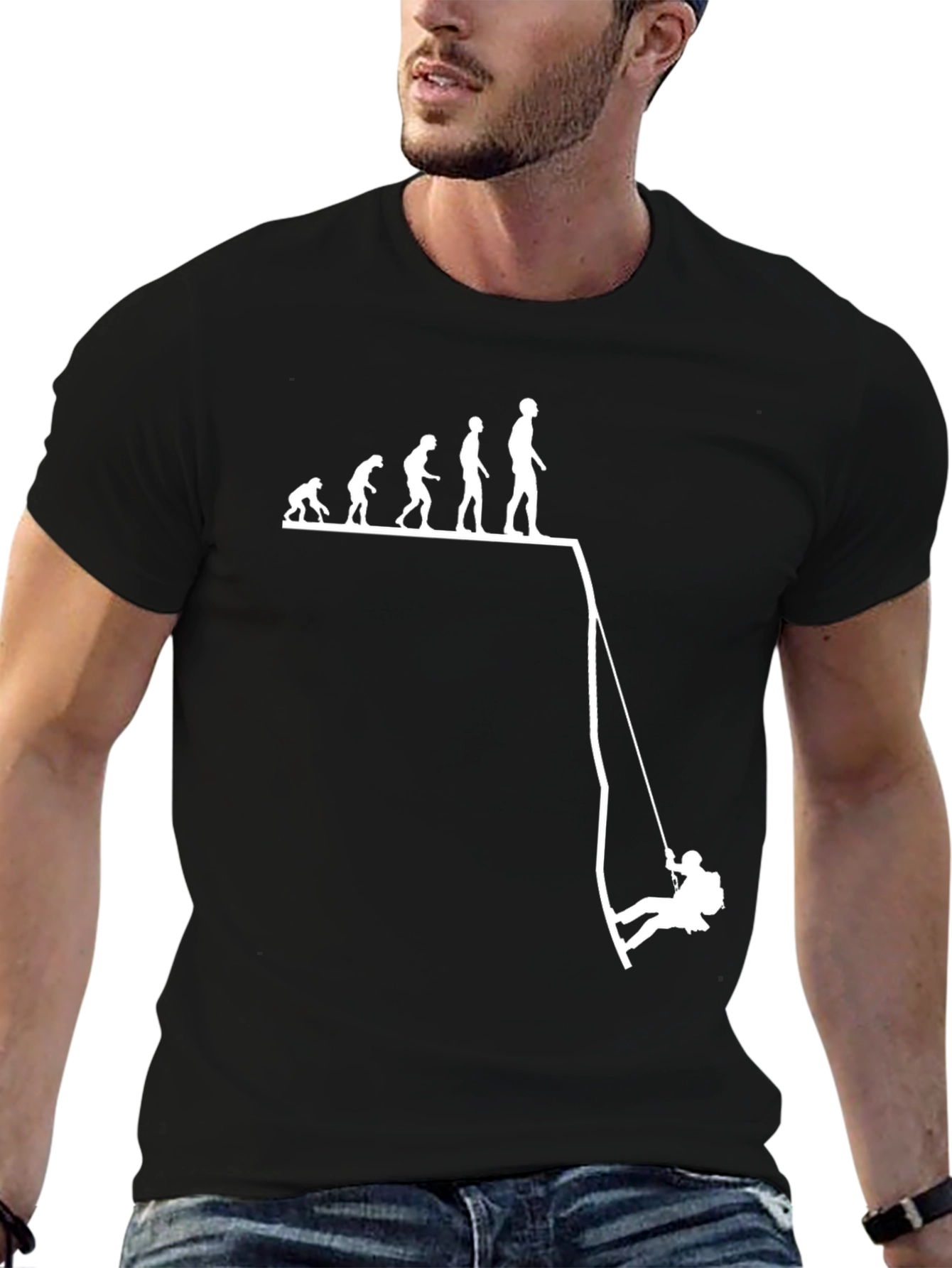 Evolution to Climber Black T-Shirt