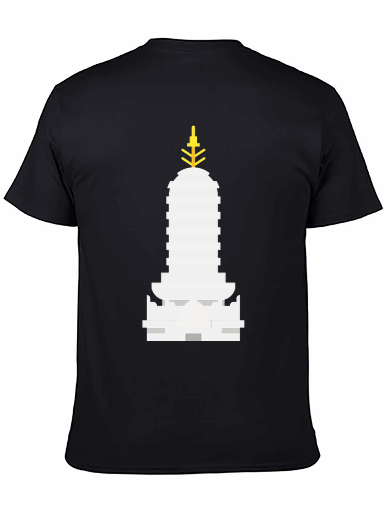 Iconic Building Graphic Tee - Black Unisex T-Shirt