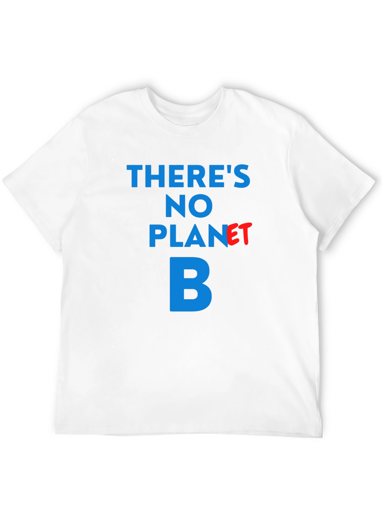 Theres No Planet B T-Shirt - Black Crew Neck