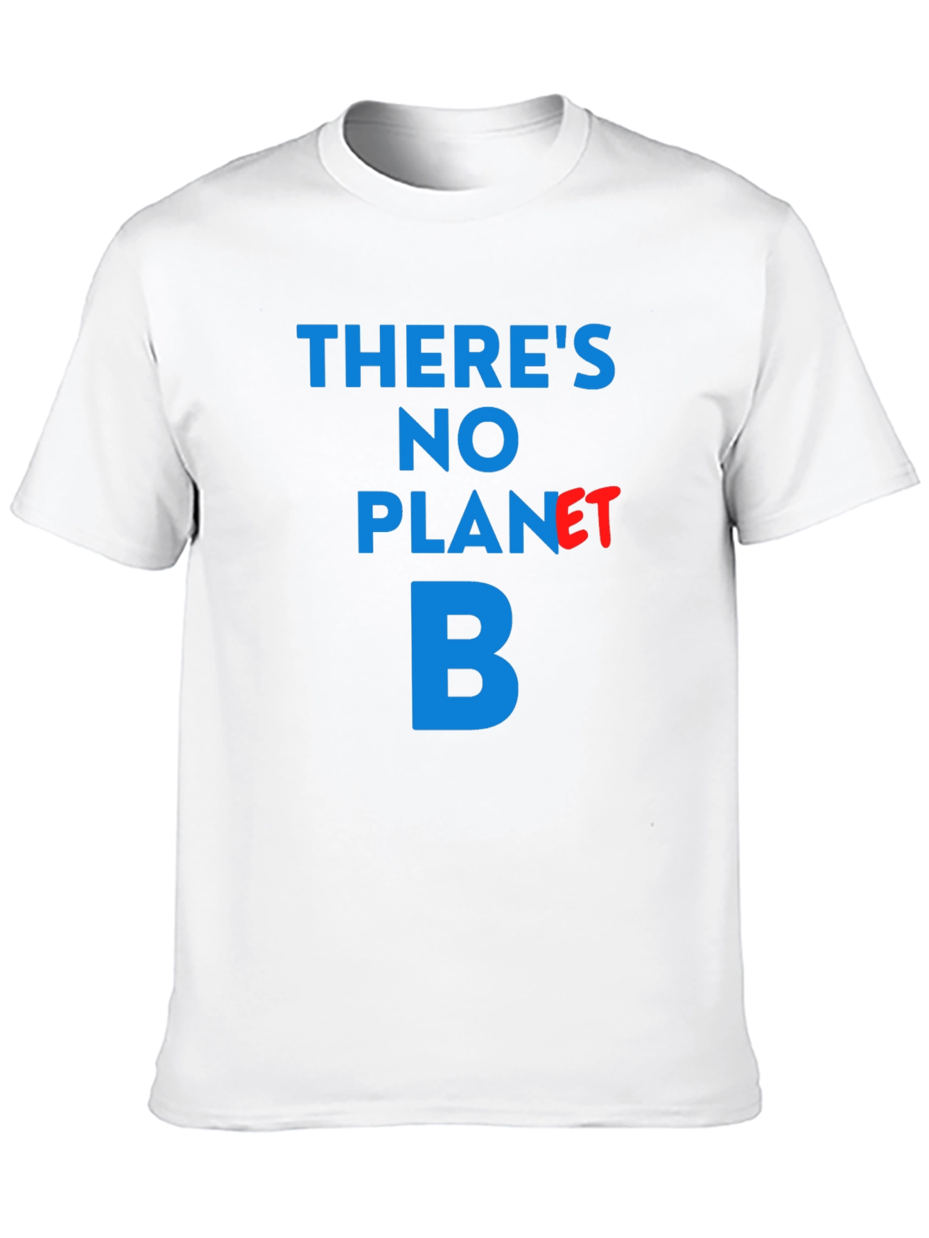 Theres No Planet B T-Shirt - Black Crew Neck