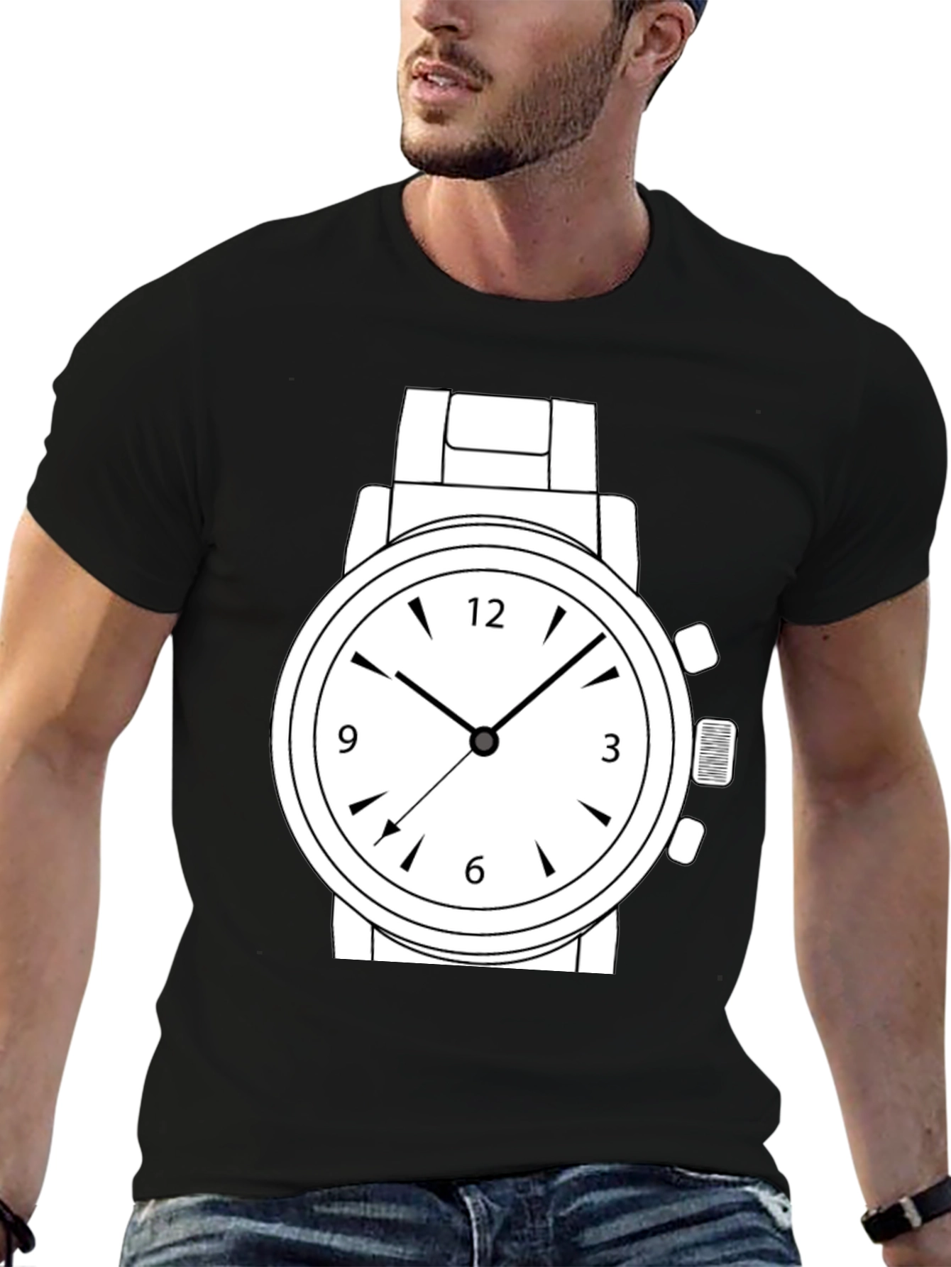 Mens Graphic T-Shirt - Watch Design