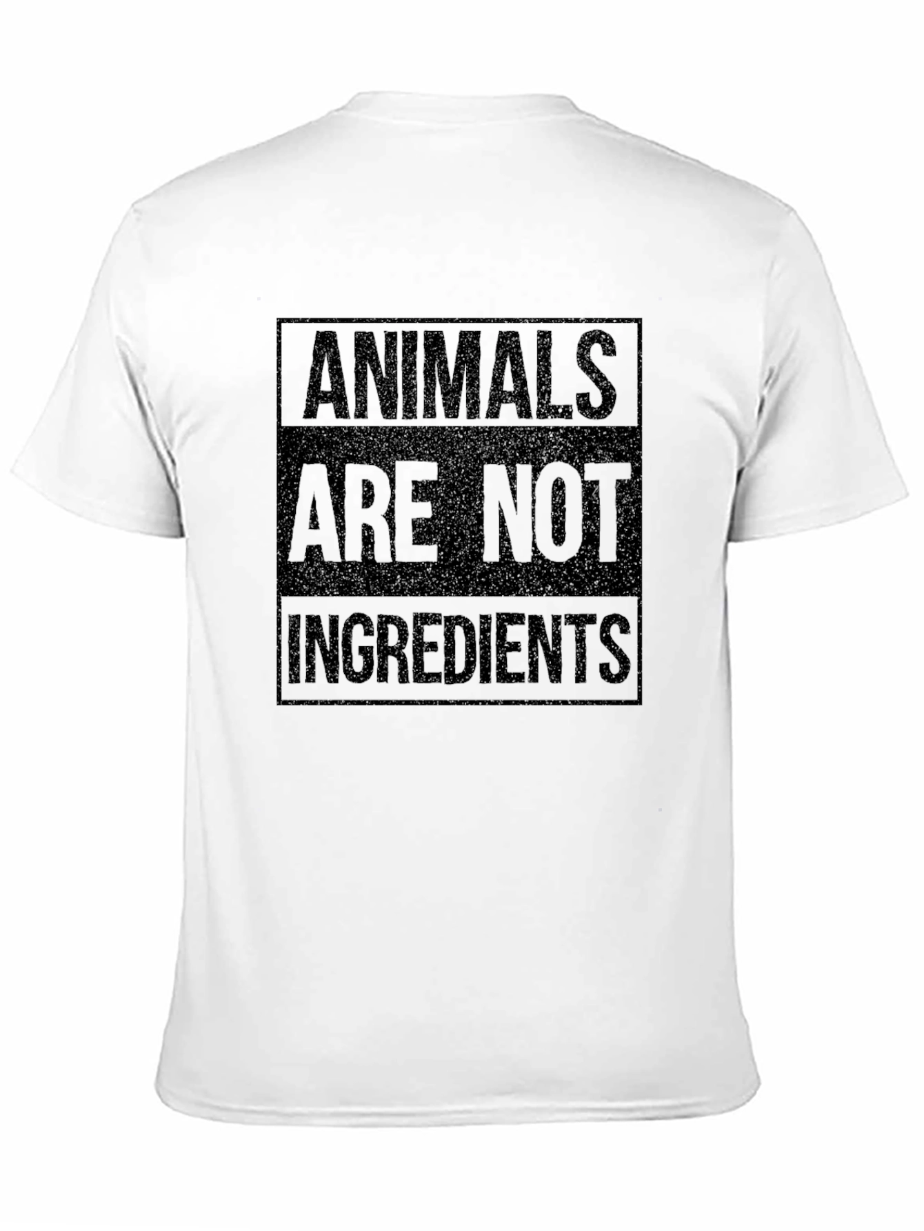 Animals Are Not Ingredients Black T-Shirt